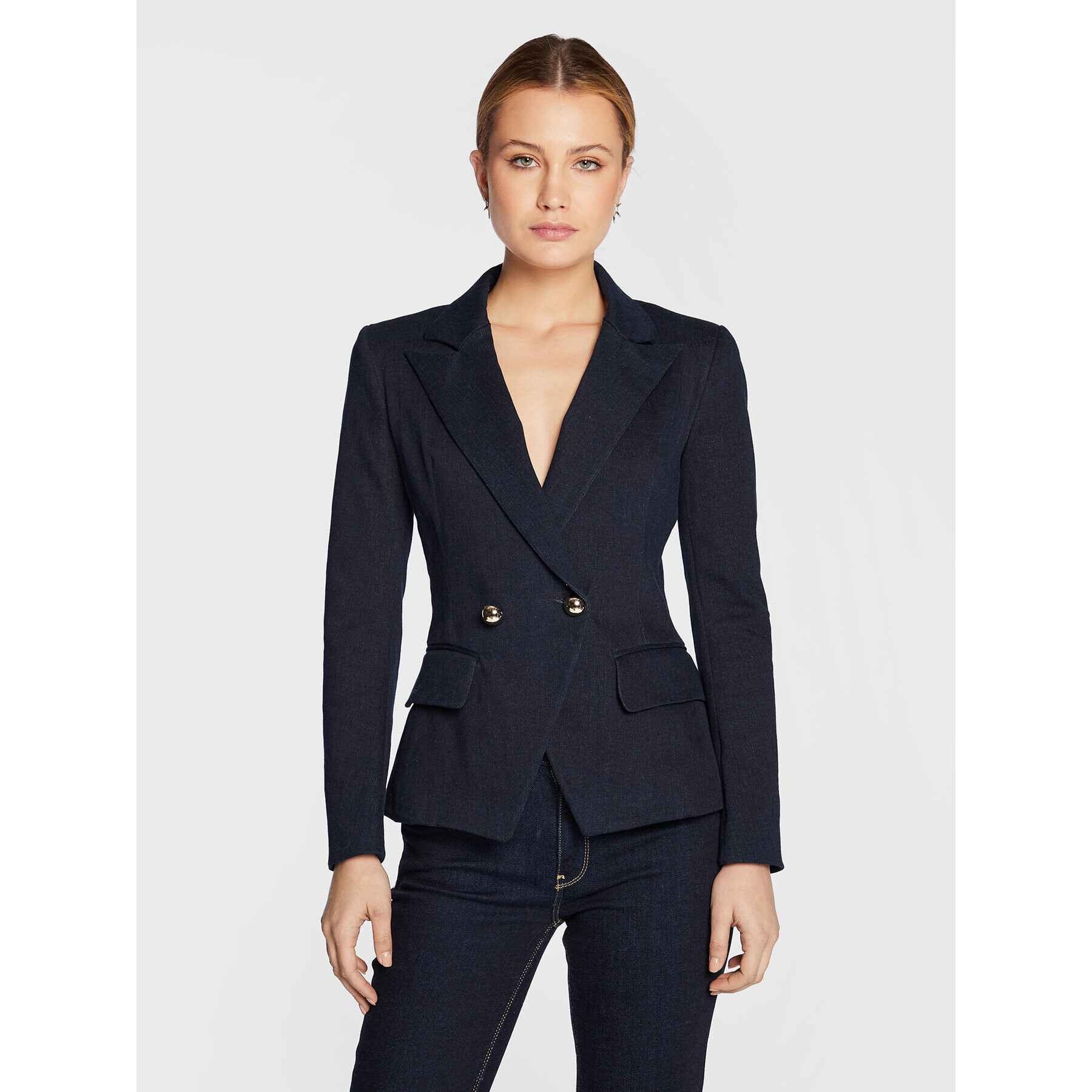 Blugirl Blumarine Сако RF2086-D4448 Тъмносин Slim Fit - Pepit.bg