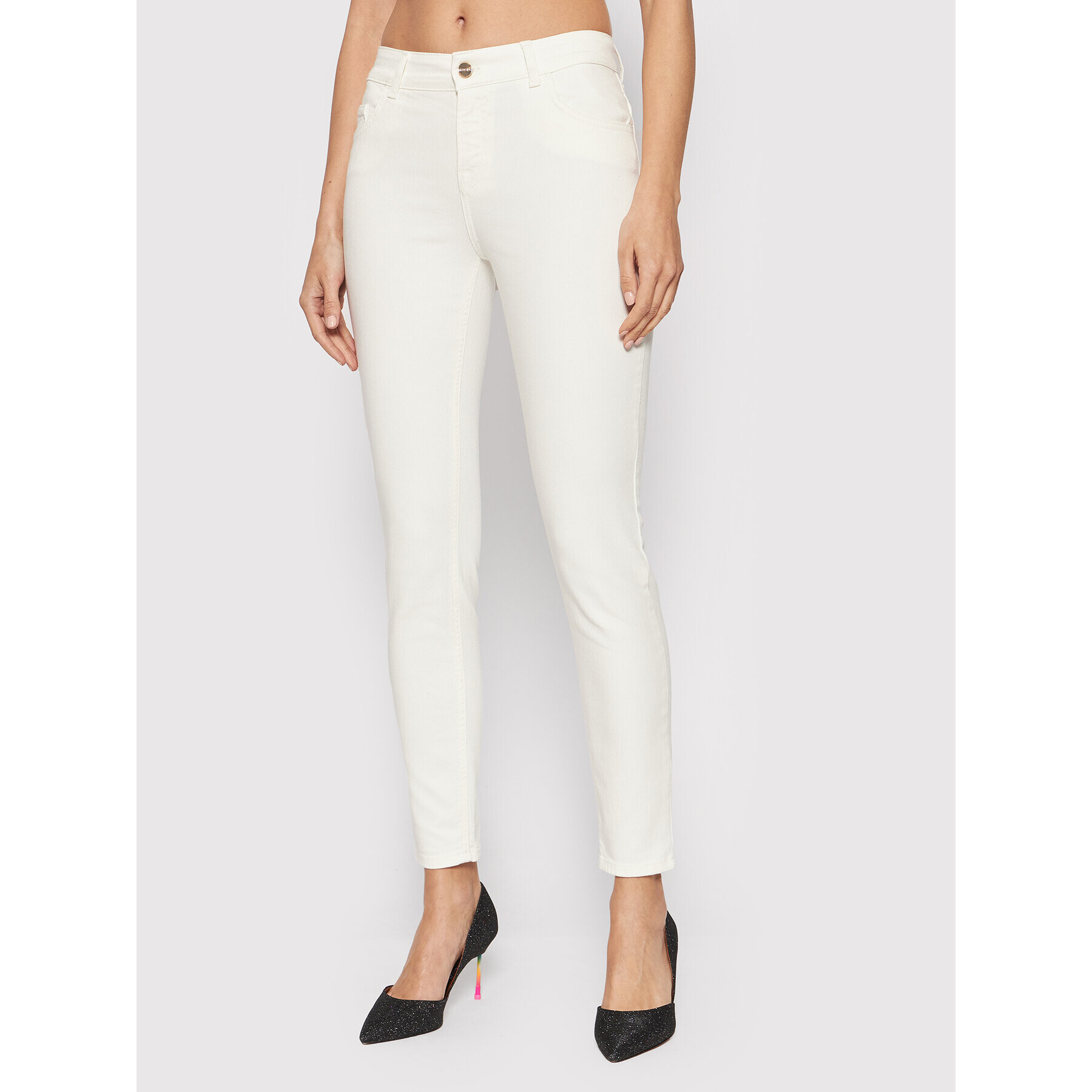 Blugirl Blumarine Дънки RA2240-T3075 Бял Slim Fit - Pepit.bg