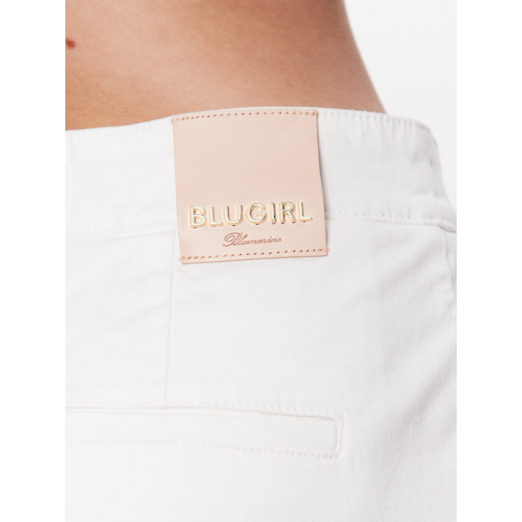 Blugirl Blumarine Дънки RA3142-T3546 Бял Straight Leg - Pepit.bg
