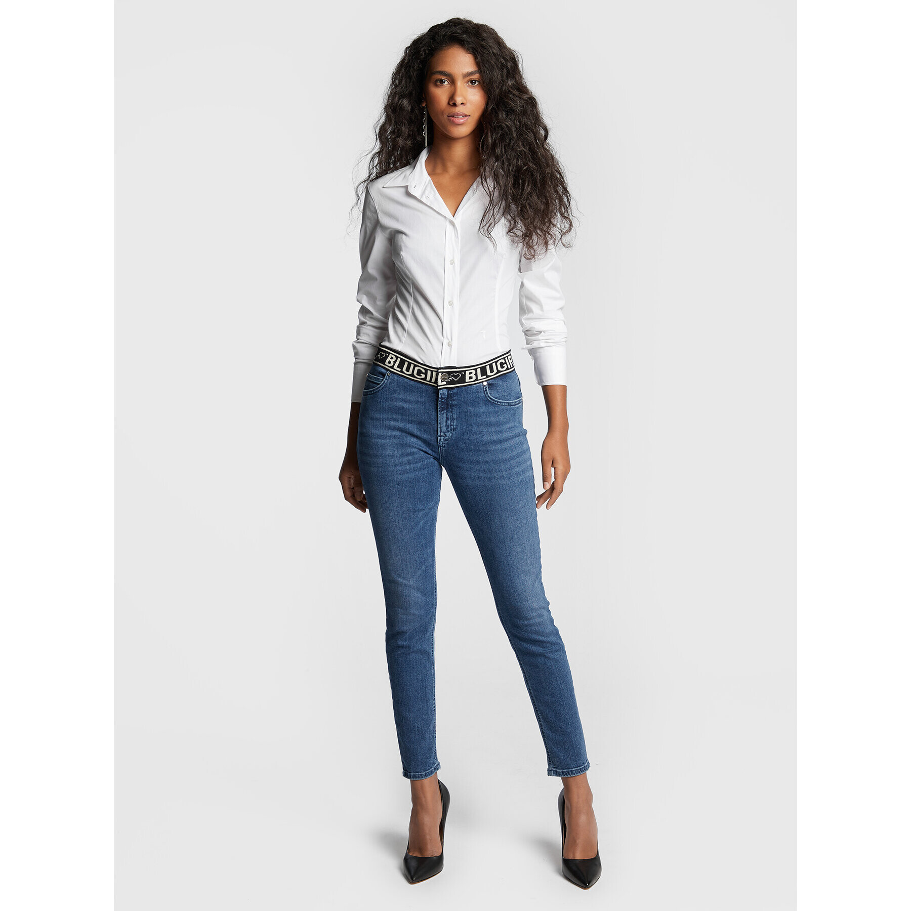 Blugirl Blumarine Дънки RF2092-D4418 Син Skinny Fit - Pepit.bg