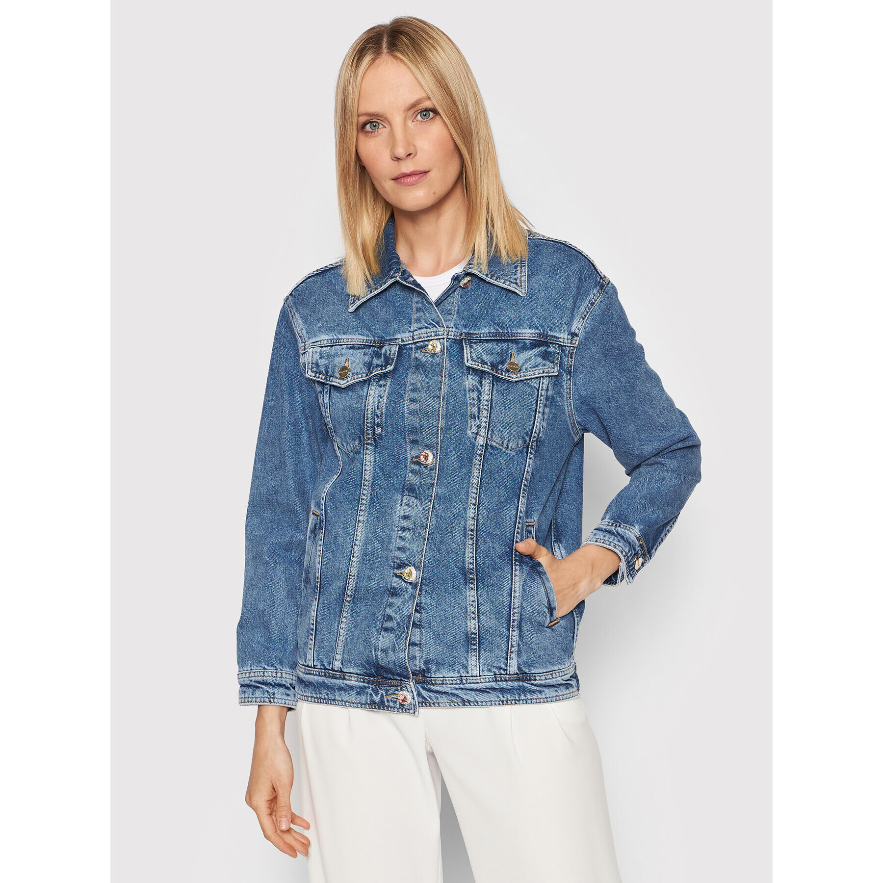 Blugirl Blumarine Дънково яке RA2208-D4732 Син Regular Fit - Pepit.bg