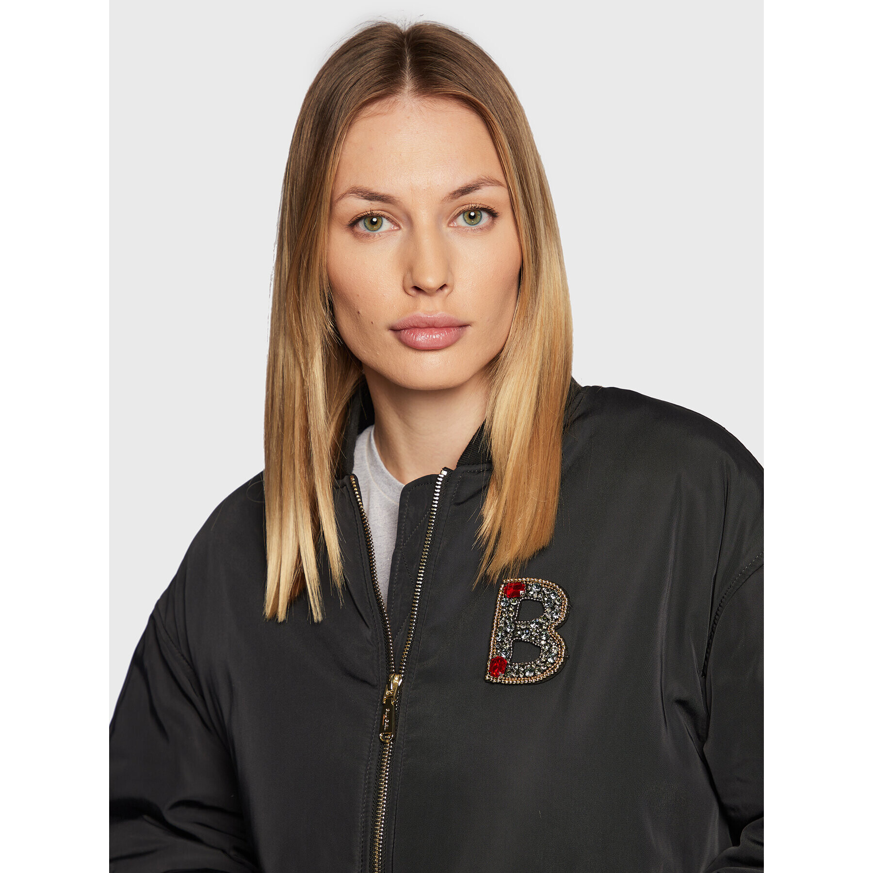 Blugirl Blumarine Яке бомбър RF2155-T3186 Черен Regular Fit - Pepit.bg