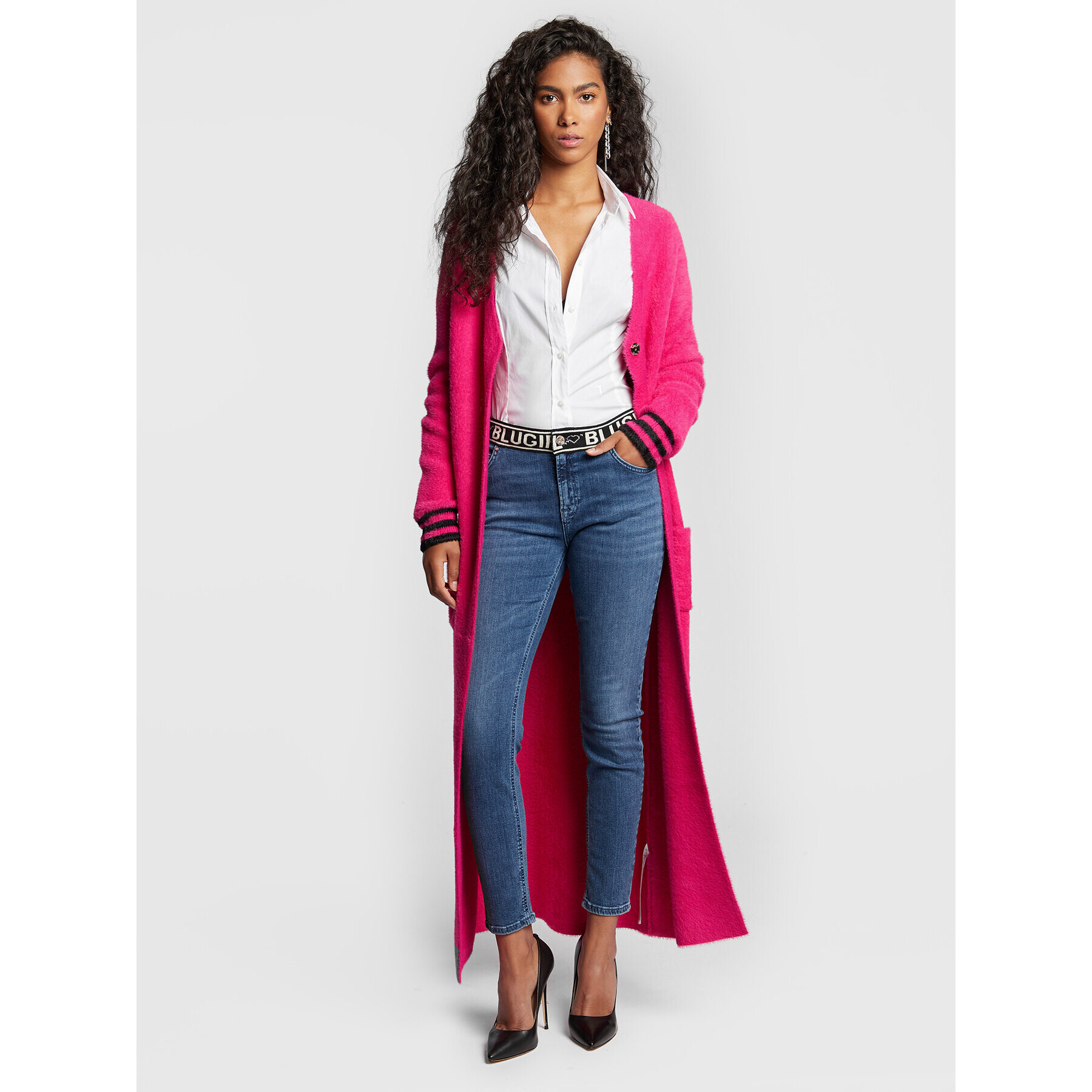 Blugirl Blumarine Кардиган RF2035-MA90M Розов Regular Fit - Pepit.bg
