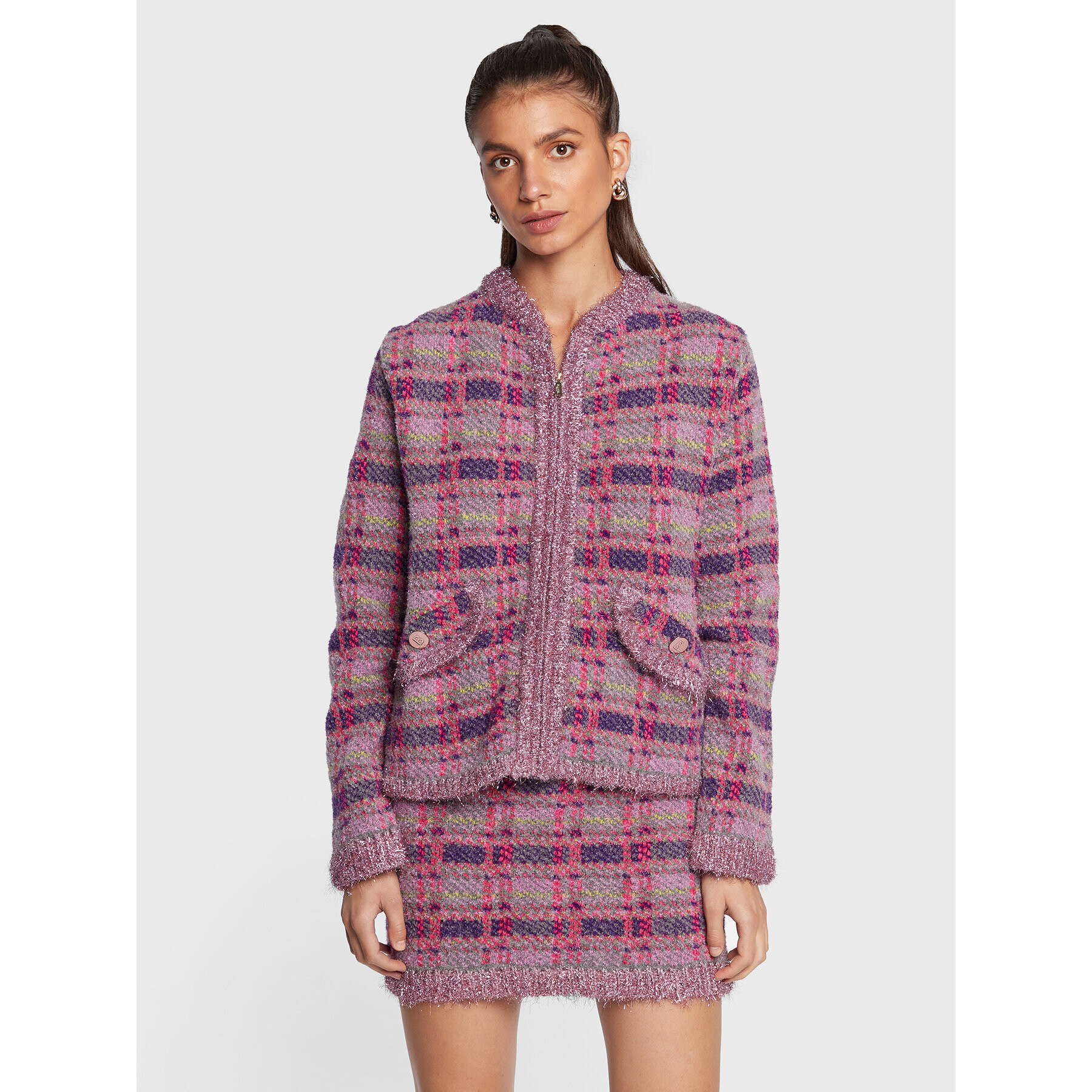 Blugirl Blumarine Кардиган RF2037-MA293 Виолетов Regular Fit - Pepit.bg