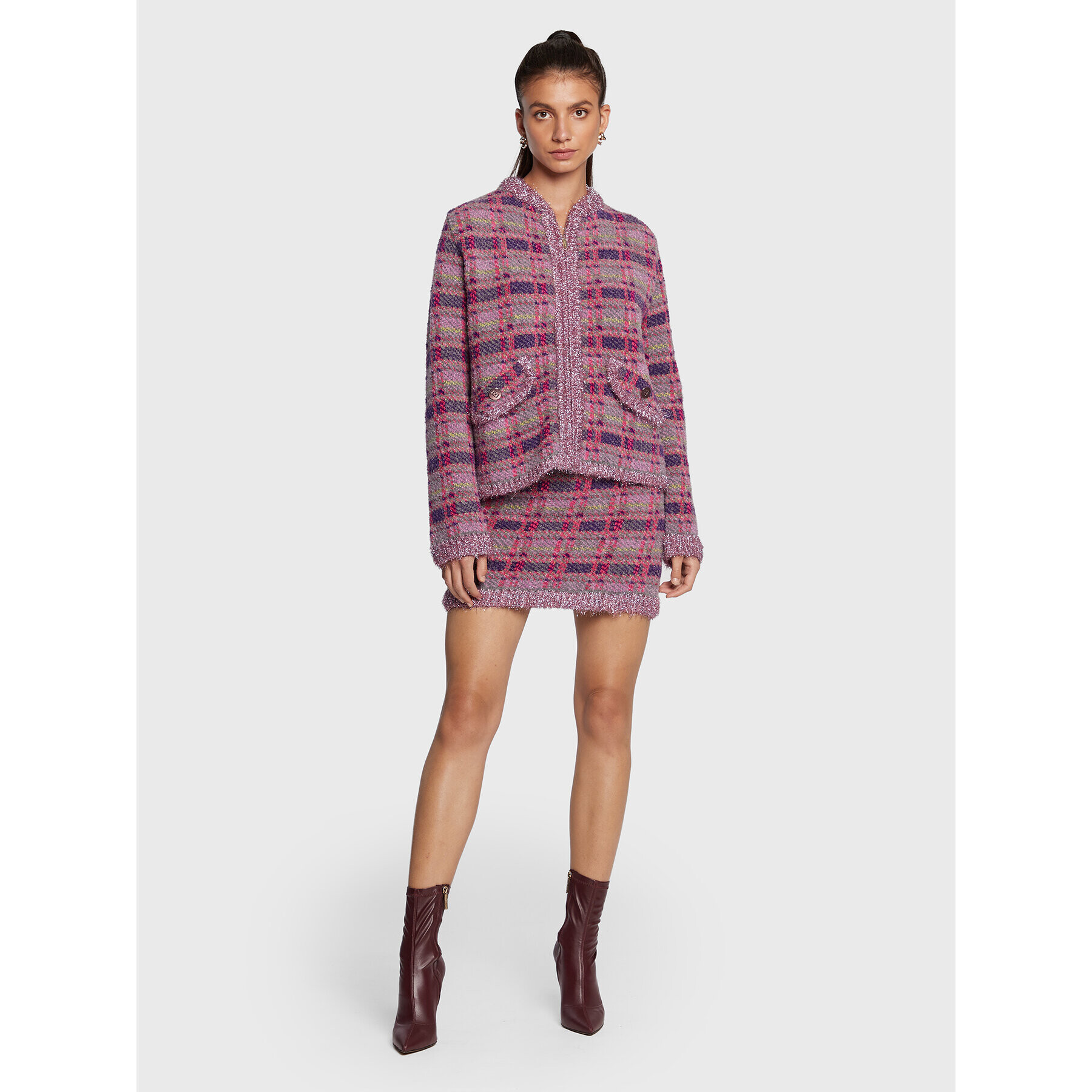 Blugirl Blumarine Кардиган RF2037-MA293 Виолетов Regular Fit - Pepit.bg