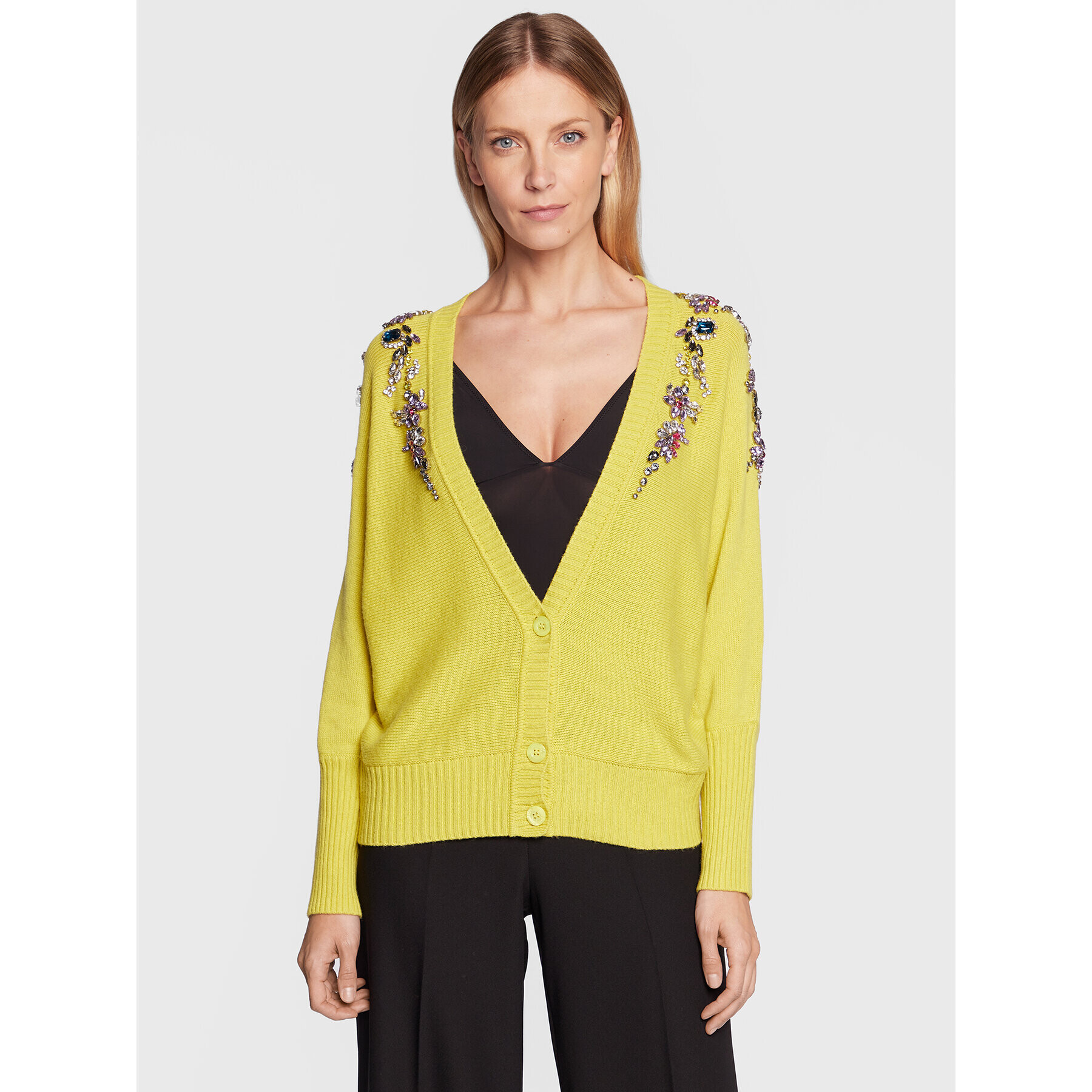 Blugirl Blumarine Кардиган RF2111-MA19N Жълт Regular Fit - Pepit.bg