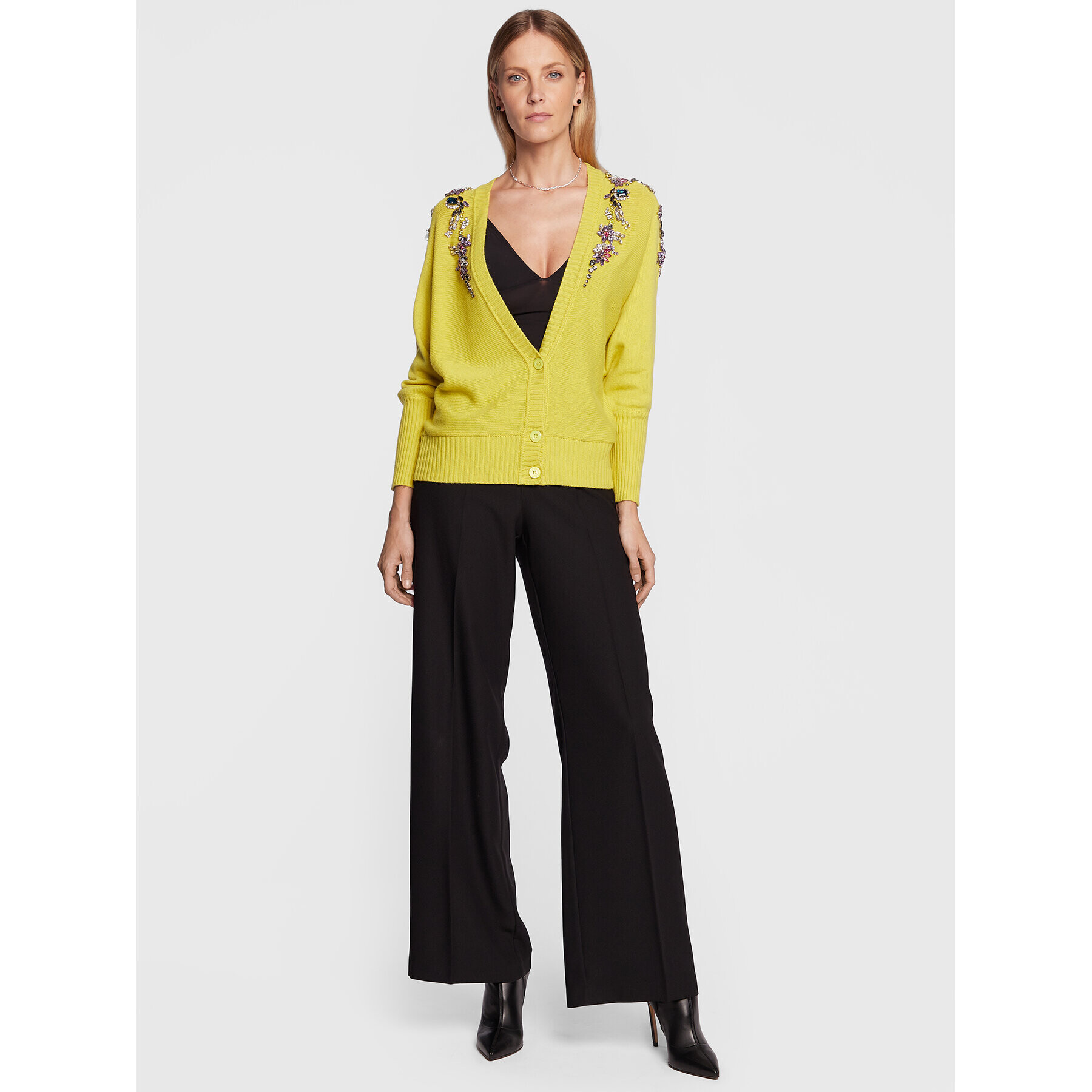 Blugirl Blumarine Кардиган RF2111-MA19N Жълт Regular Fit - Pepit.bg