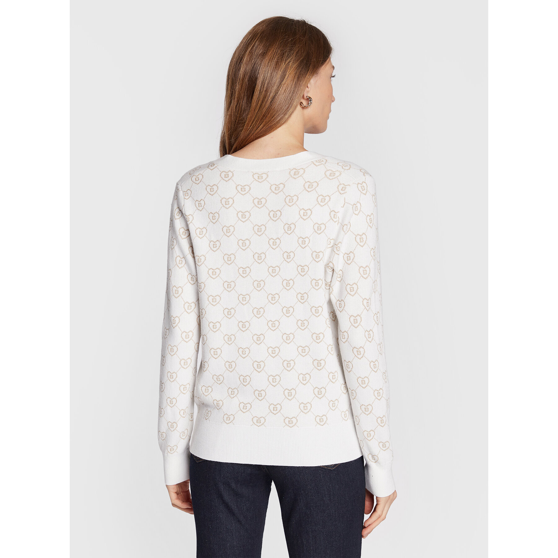 Blugirl Blumarine Кардиган RF2112-MA21N Бежов Regular Fit - Pepit.bg