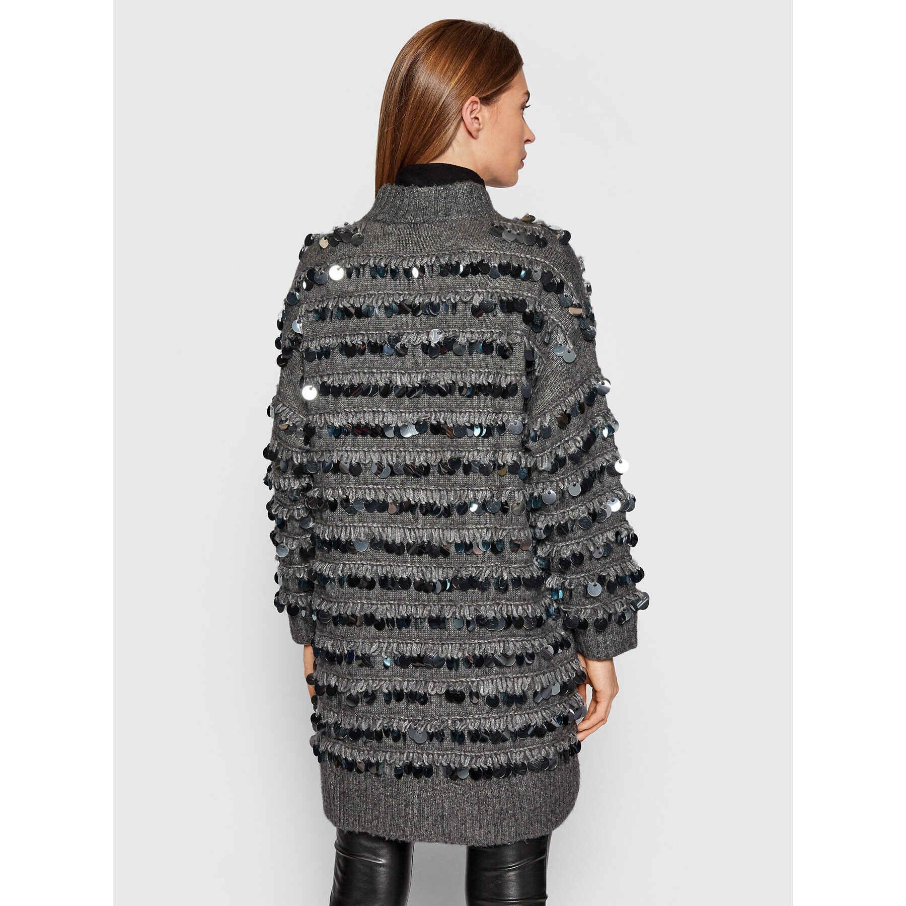Blugirl Blumarine Кардиган RH1046-MA30H Сив Regular Fit - Pepit.bg