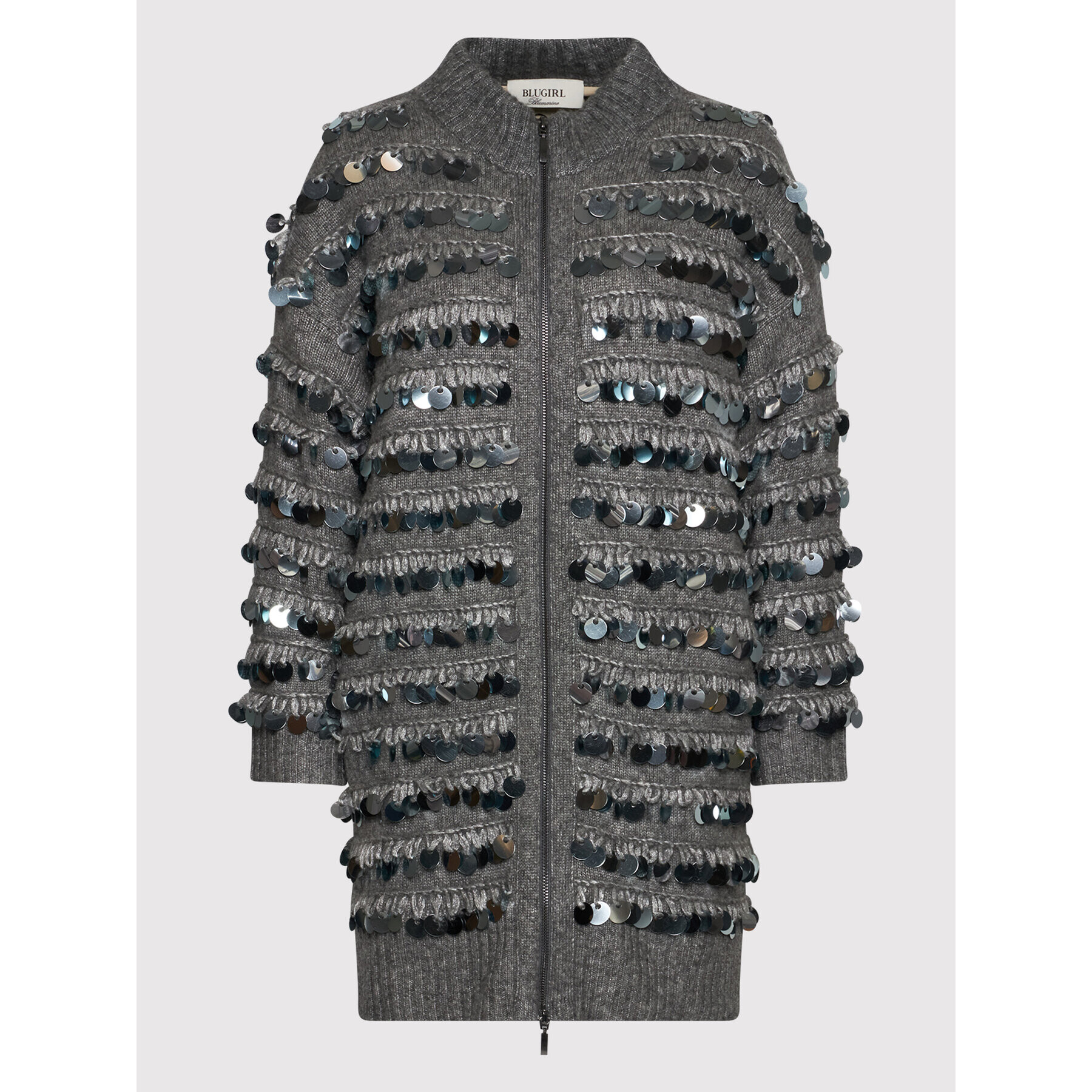 Blugirl Blumarine Кардиган RH1046-MA30H Сив Regular Fit - Pepit.bg