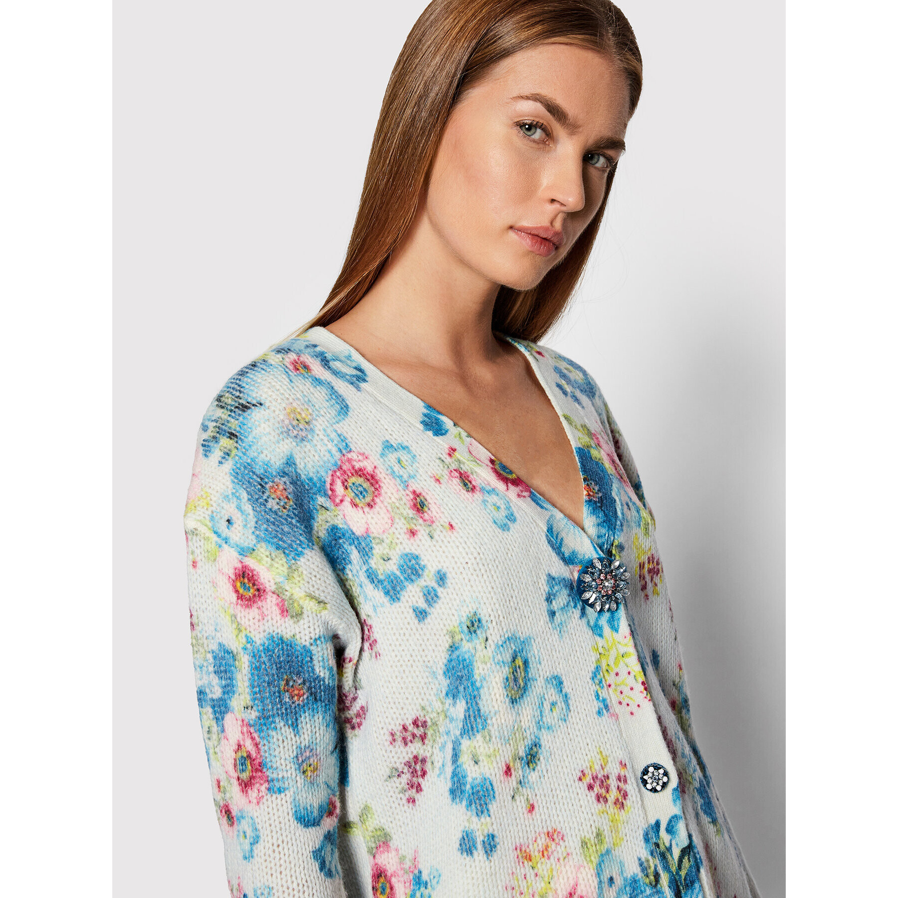 Blugirl Blumarine Кардиган RH1104-MAB00 Син Regular Fit - Pepit.bg