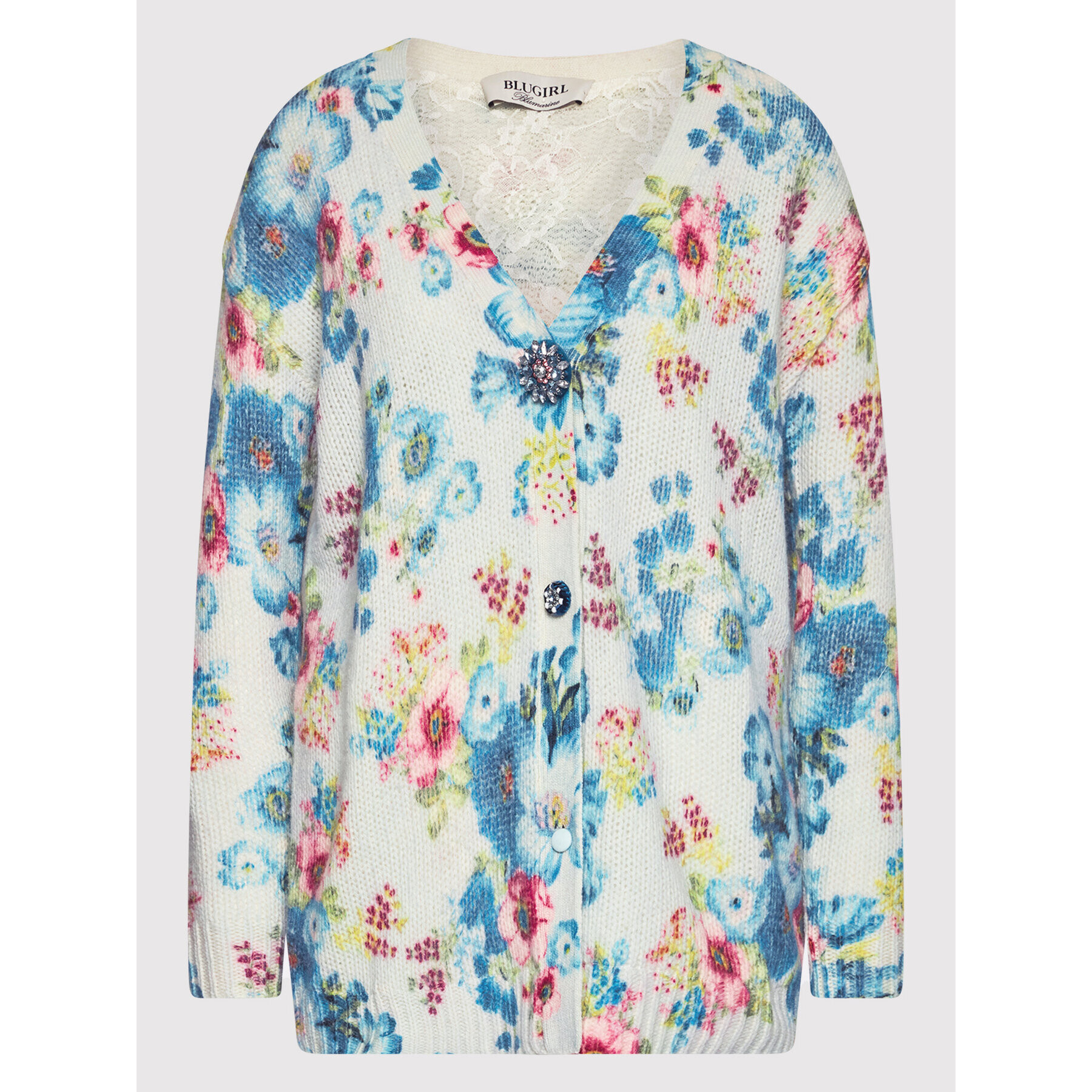 Blugirl Blumarine Кардиган RH1104-MAB00 Син Regular Fit - Pepit.bg