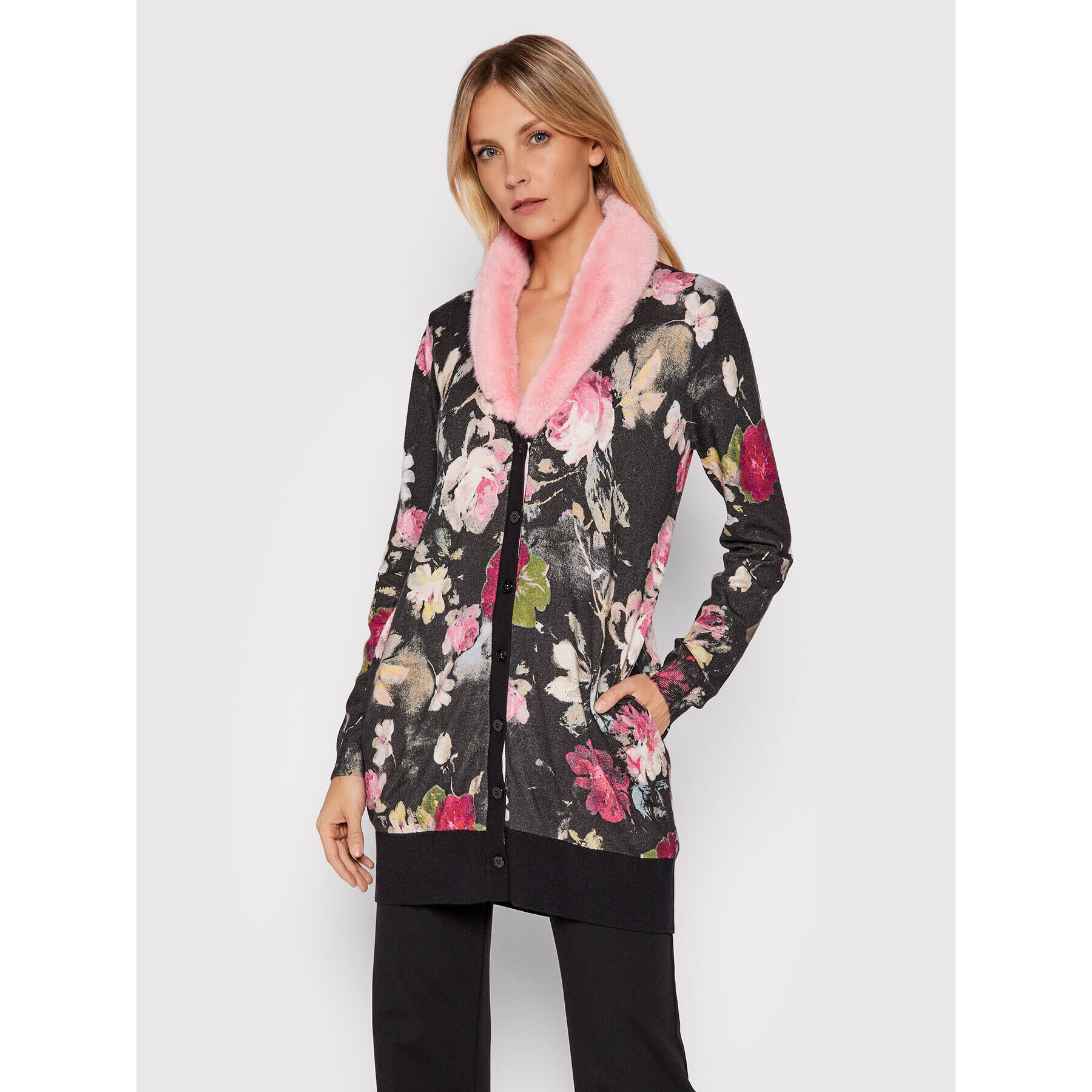 Blugirl Blumarine Кардиган RH1106-MAB01 Черен Regular Fit - Pepit.bg