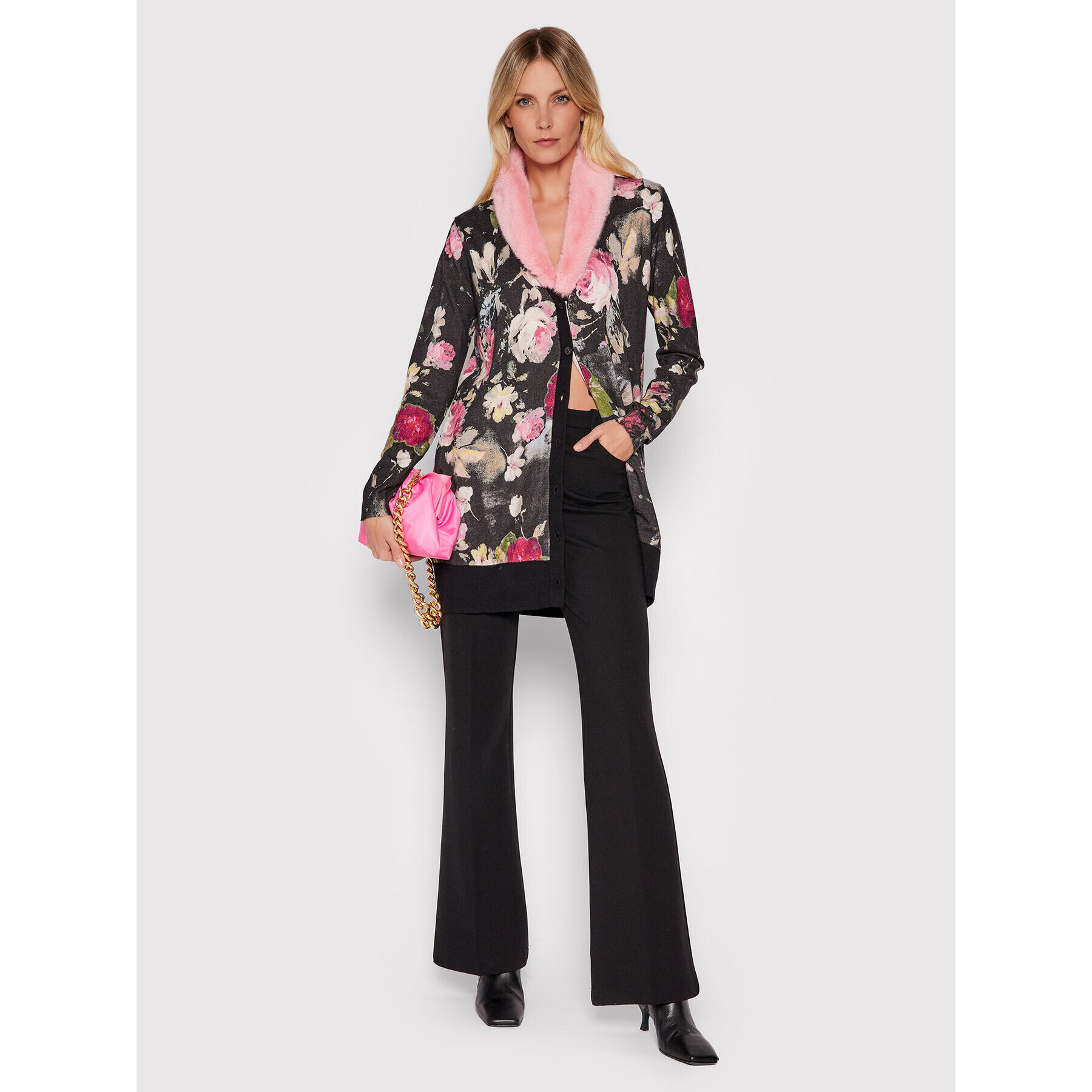 Blugirl Blumarine Кардиган RH1106-MAB01 Черен Regular Fit - Pepit.bg