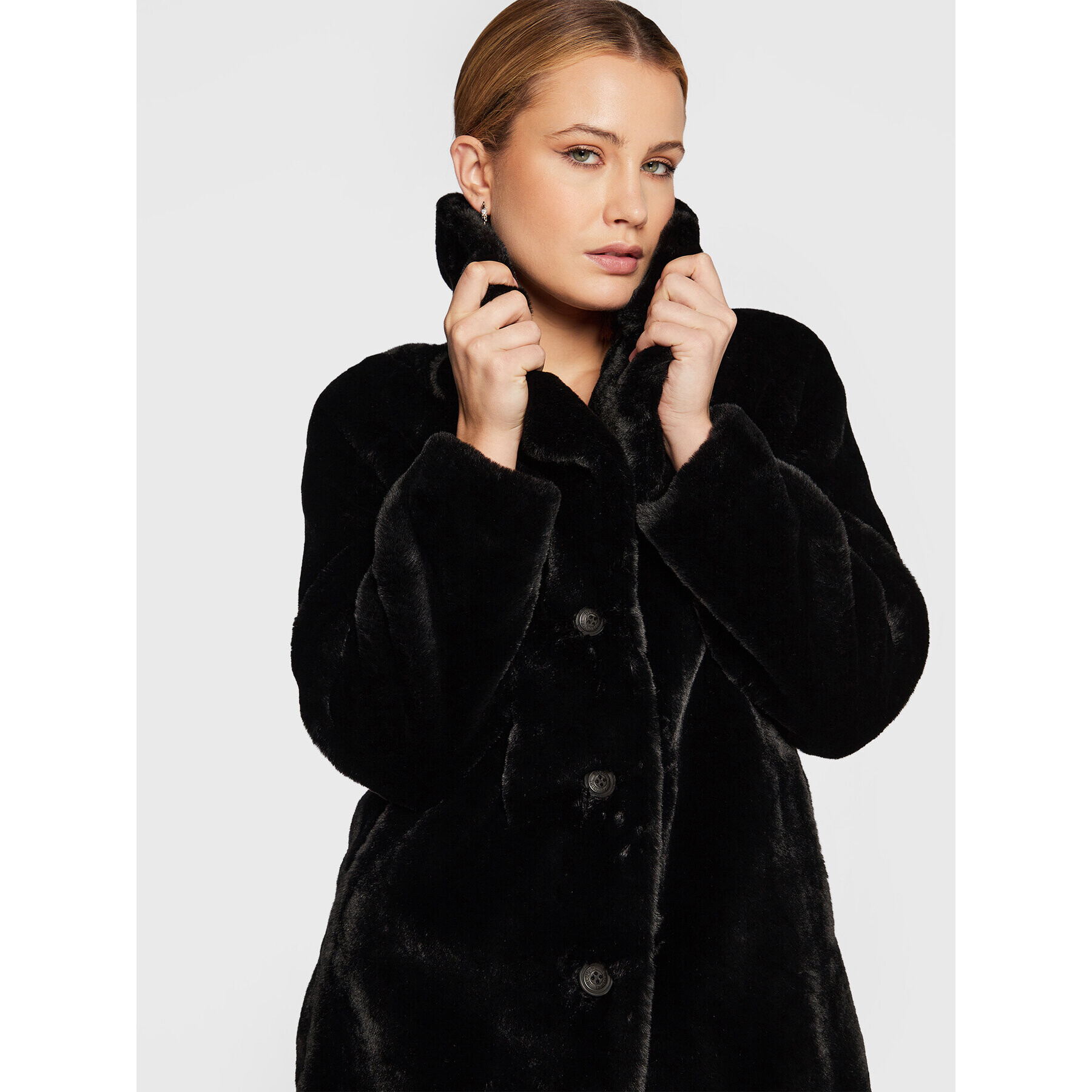 Blugirl Blumarine Кожено палто RF2081-E0821 Черен Regular Fit - Pepit.bg