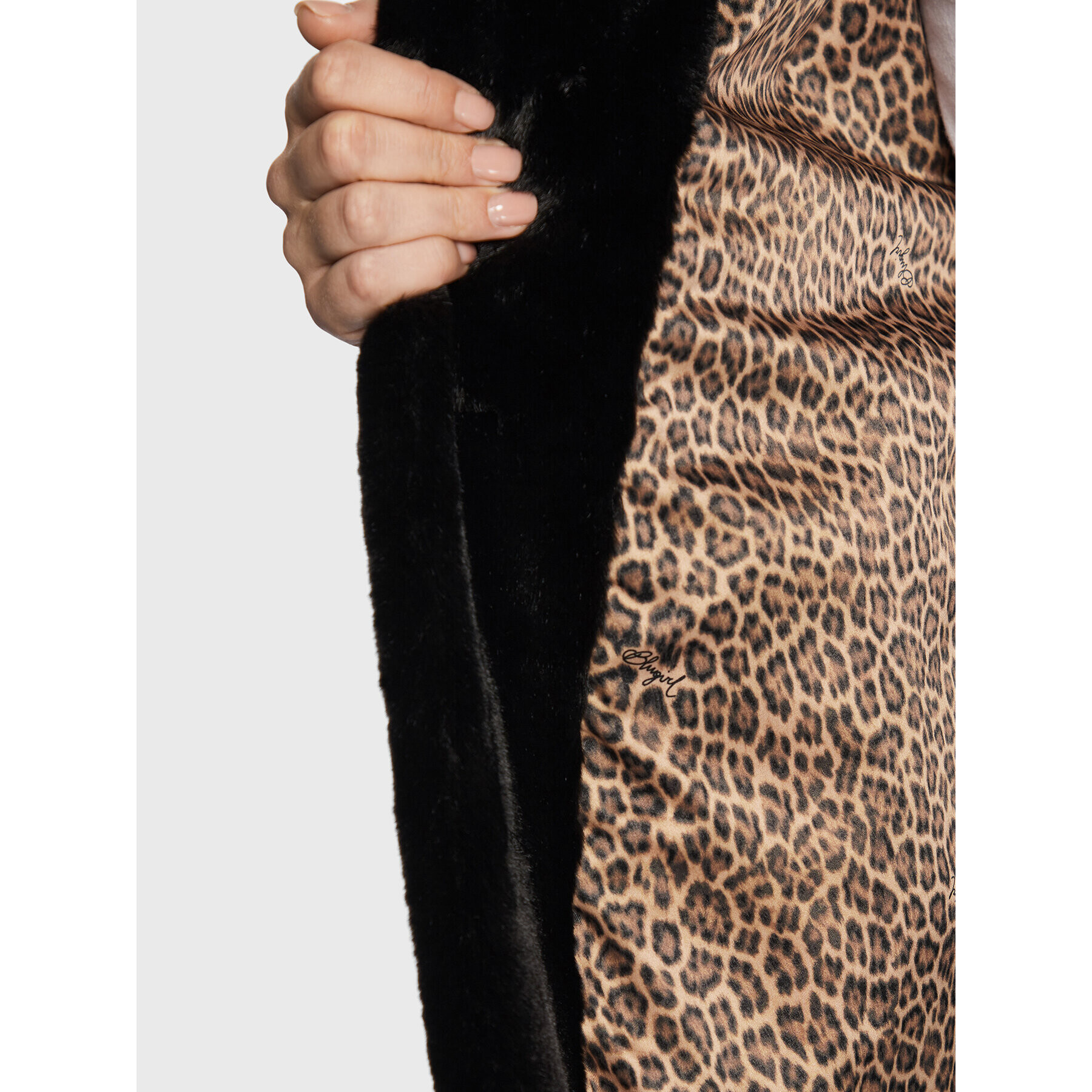 Blugirl Blumarine Кожено палто RF2081-E0821 Черен Regular Fit - Pepit.bg