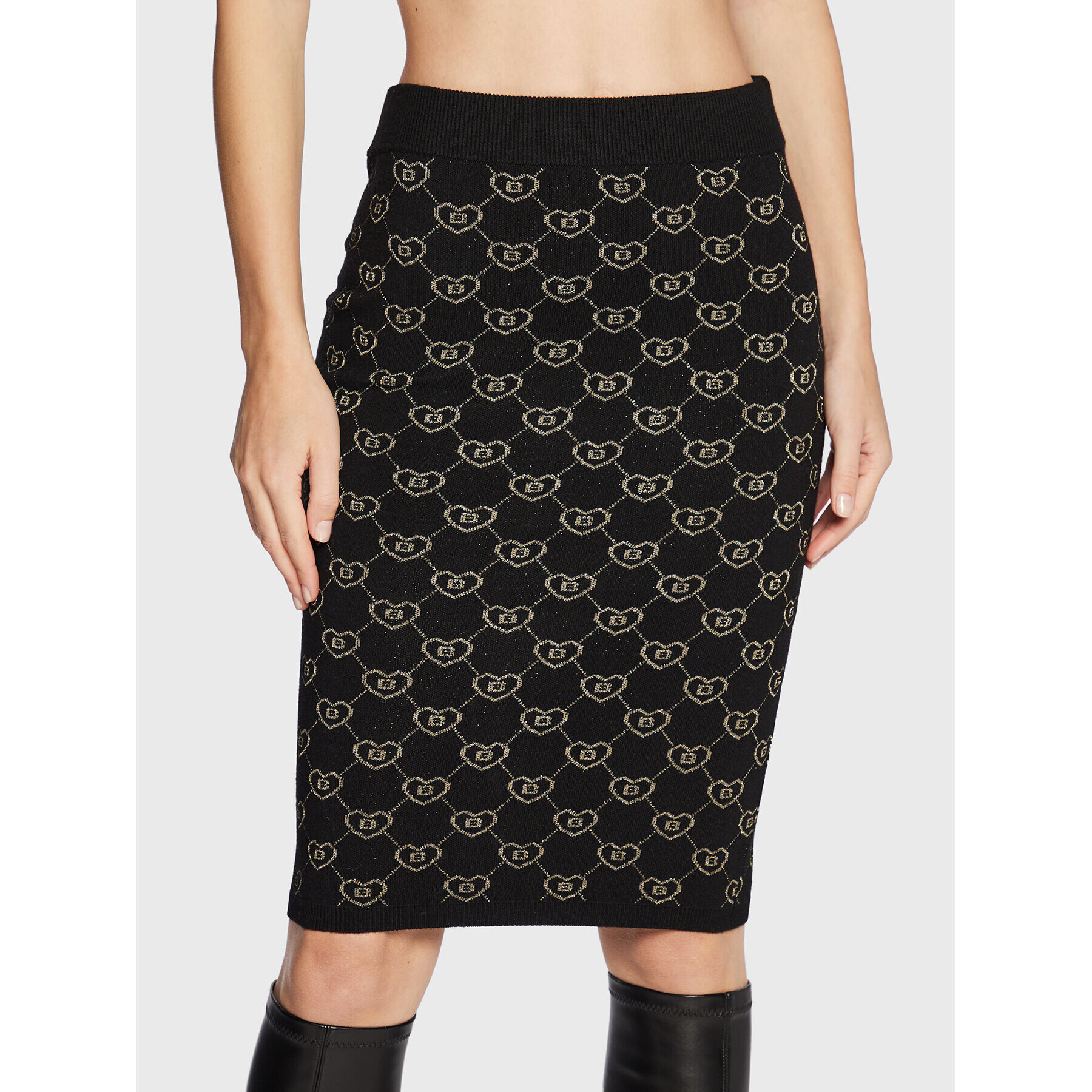 Blugirl Blumarine Пола тип молив RF2113-MA21N Черен Slim Fit - Pepit.bg