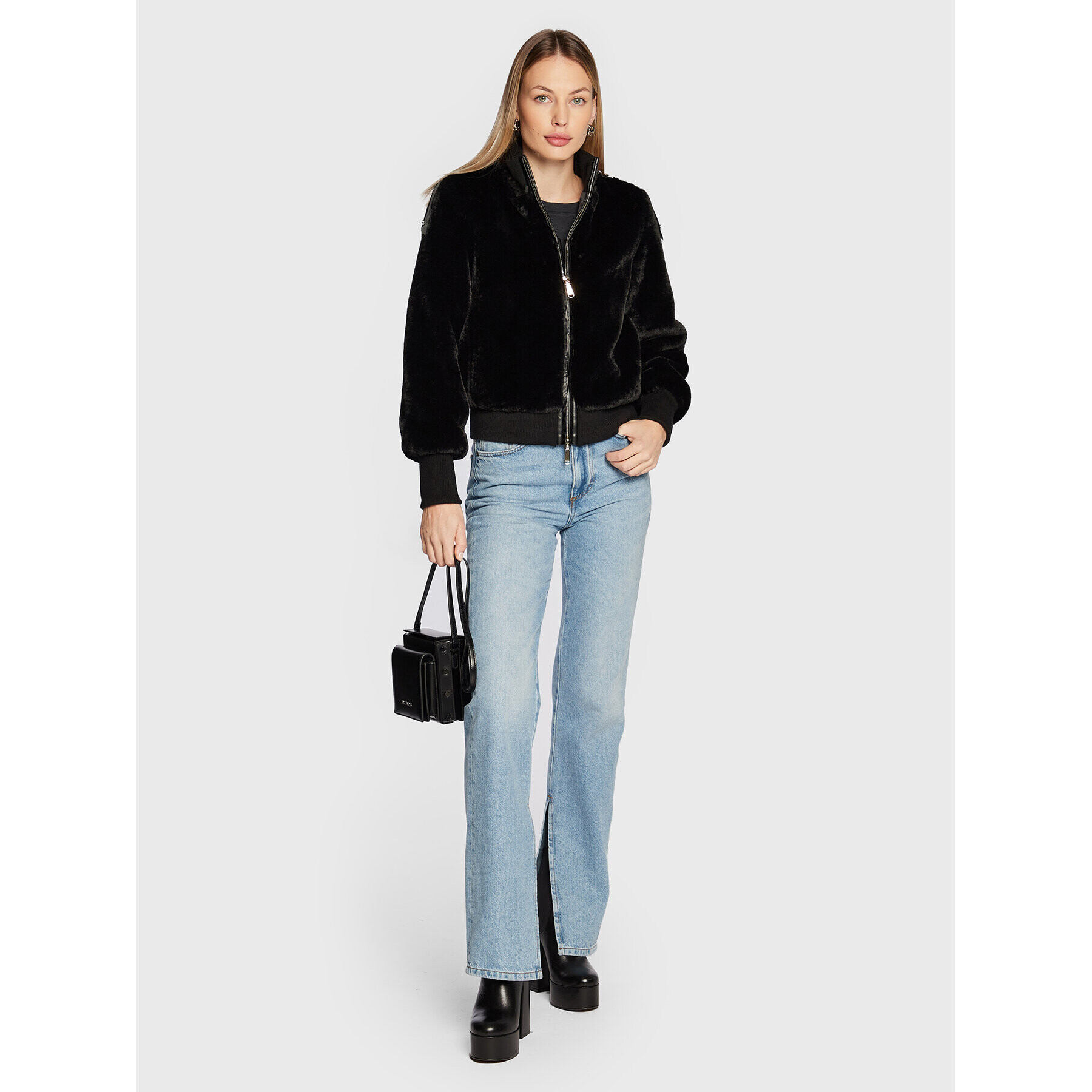 Blugirl Blumarine Преходно яке RF2051-E0821 Черен Regular Fit - Pepit.bg