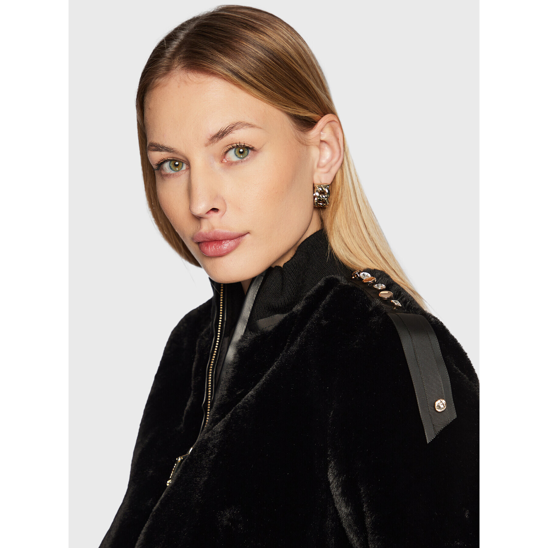 Blugirl Blumarine Преходно яке RF2051-E0821 Черен Regular Fit - Pepit.bg
