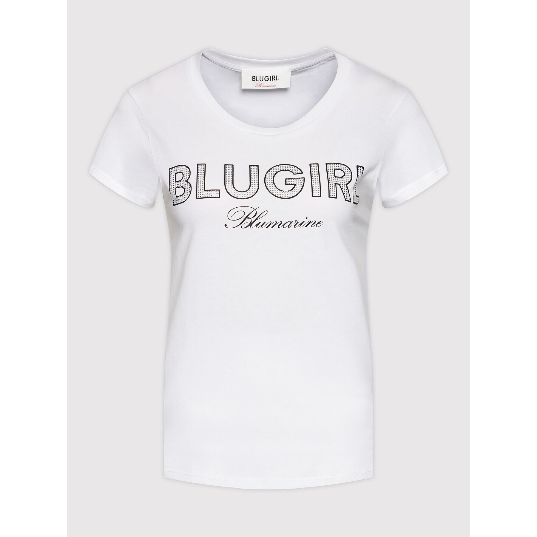 Blugirl Blumarine Тишърт RA2258 J5972 Бял Regular Fit - Pepit.bg