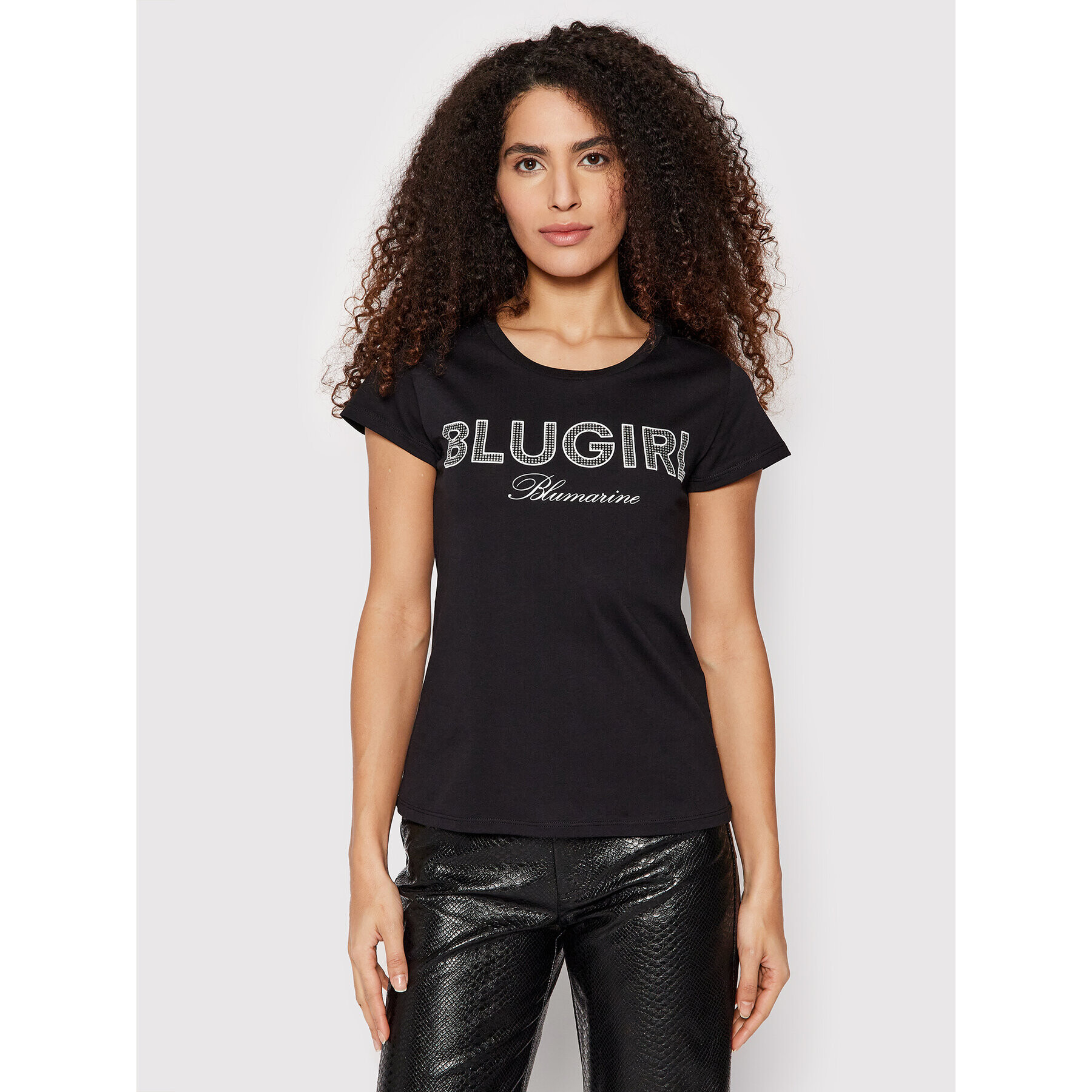 Blugirl Blumarine Тишърт RA2258 J5972 Черен Regular Fit - Pepit.bg
