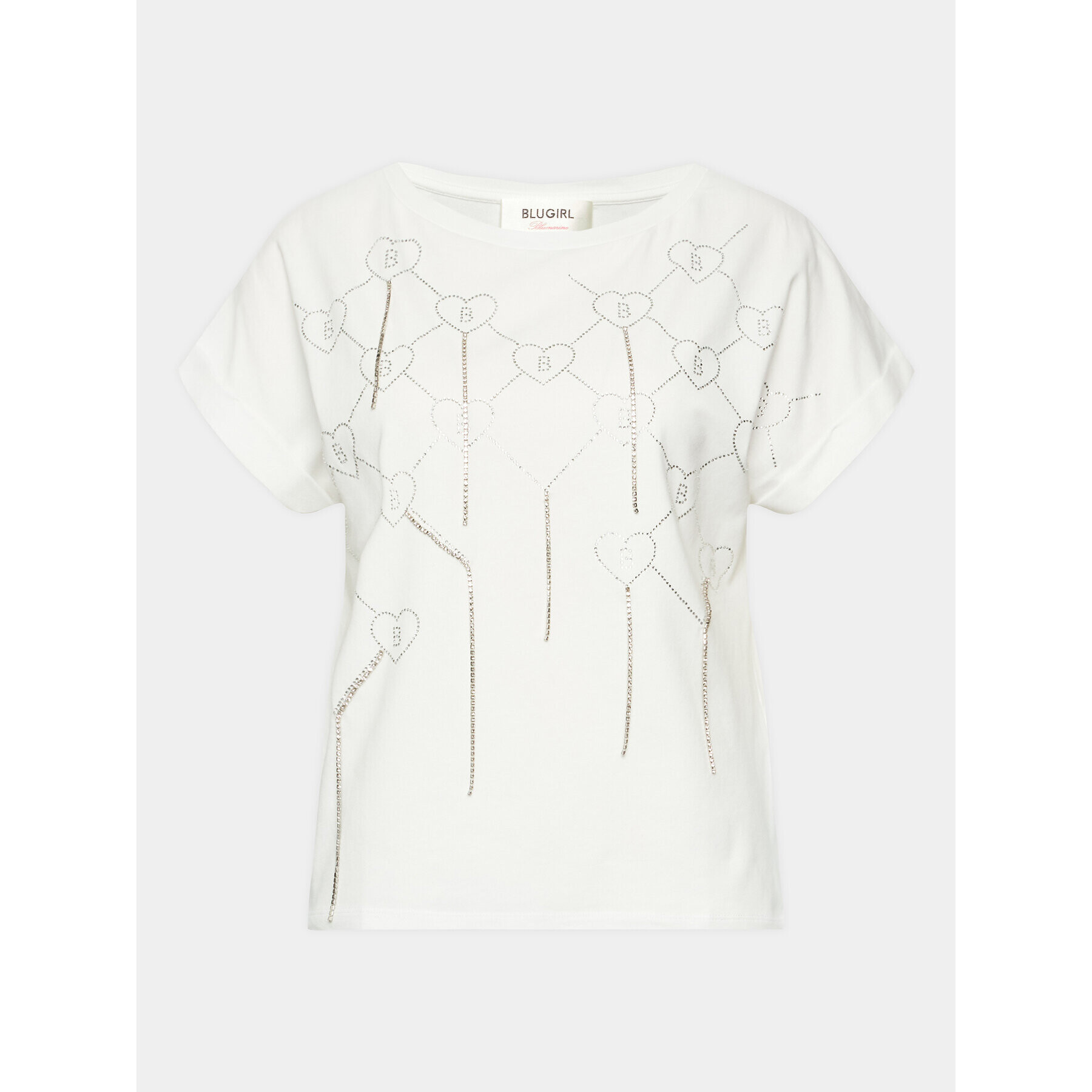 Blugirl Blumarine Тишърт RA3165-J5003 Бял Regular Fit - Pepit.bg