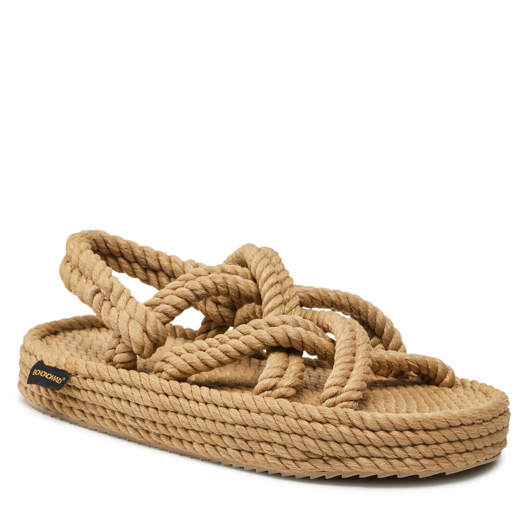 Bohonomad Сандали Bodrum Platform Sandal BOD.0012.PRS Бежов - Pepit.bg
