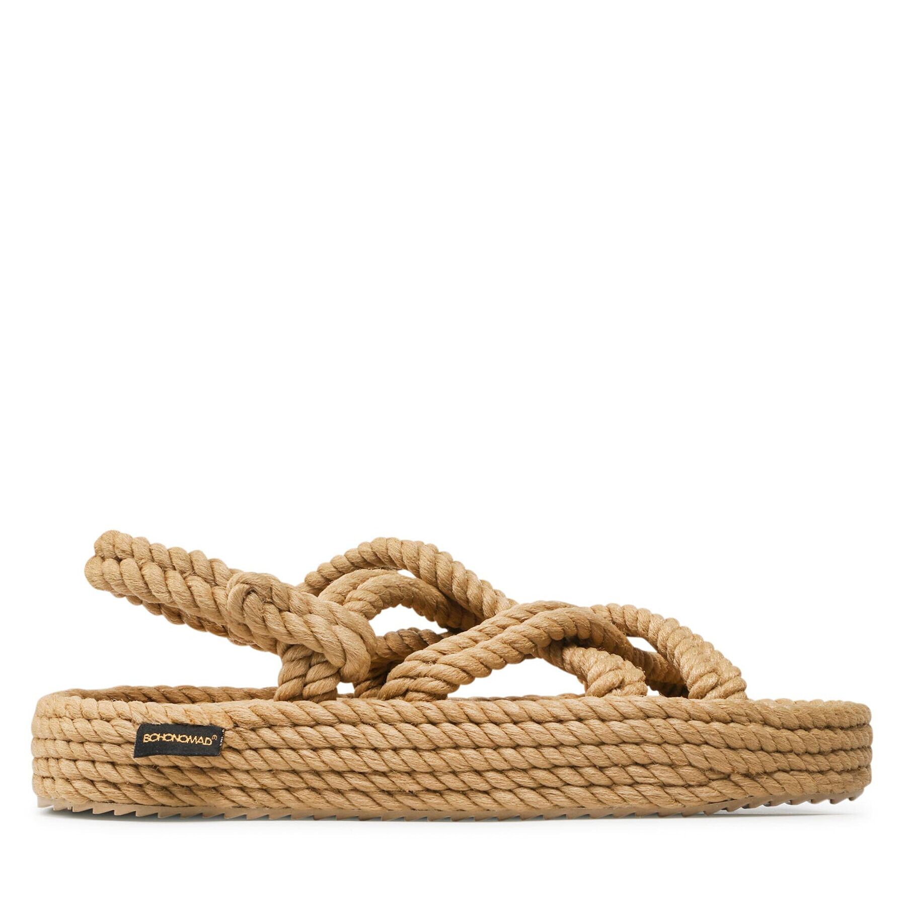 Bohonomad Сандали Bodrum Platform Sandal BOD.0012.PRS Бежов - Pepit.bg