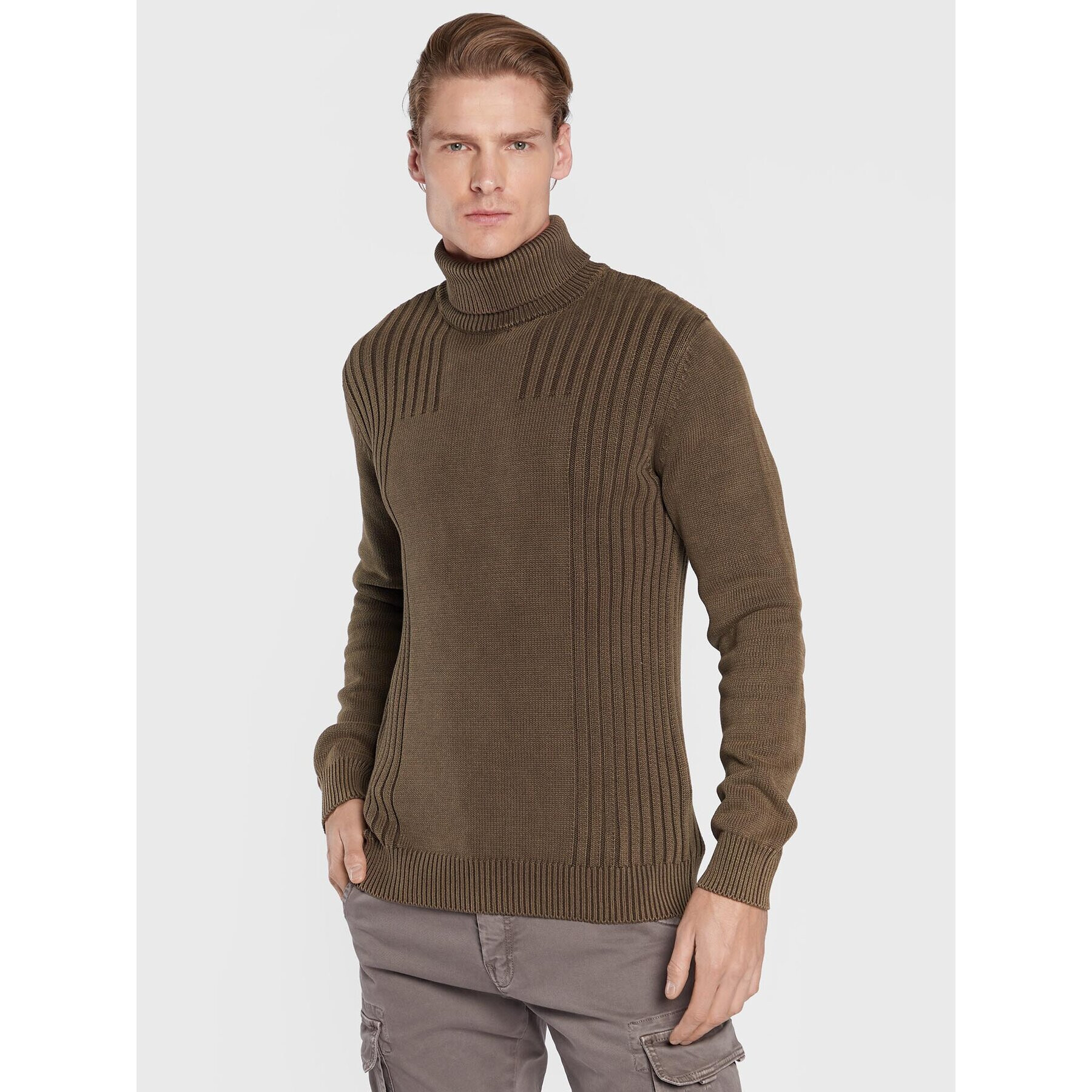 Bomboogie Поло MM-7596-T-ZT11 Кафяв Regular Fit - Pepit.bg