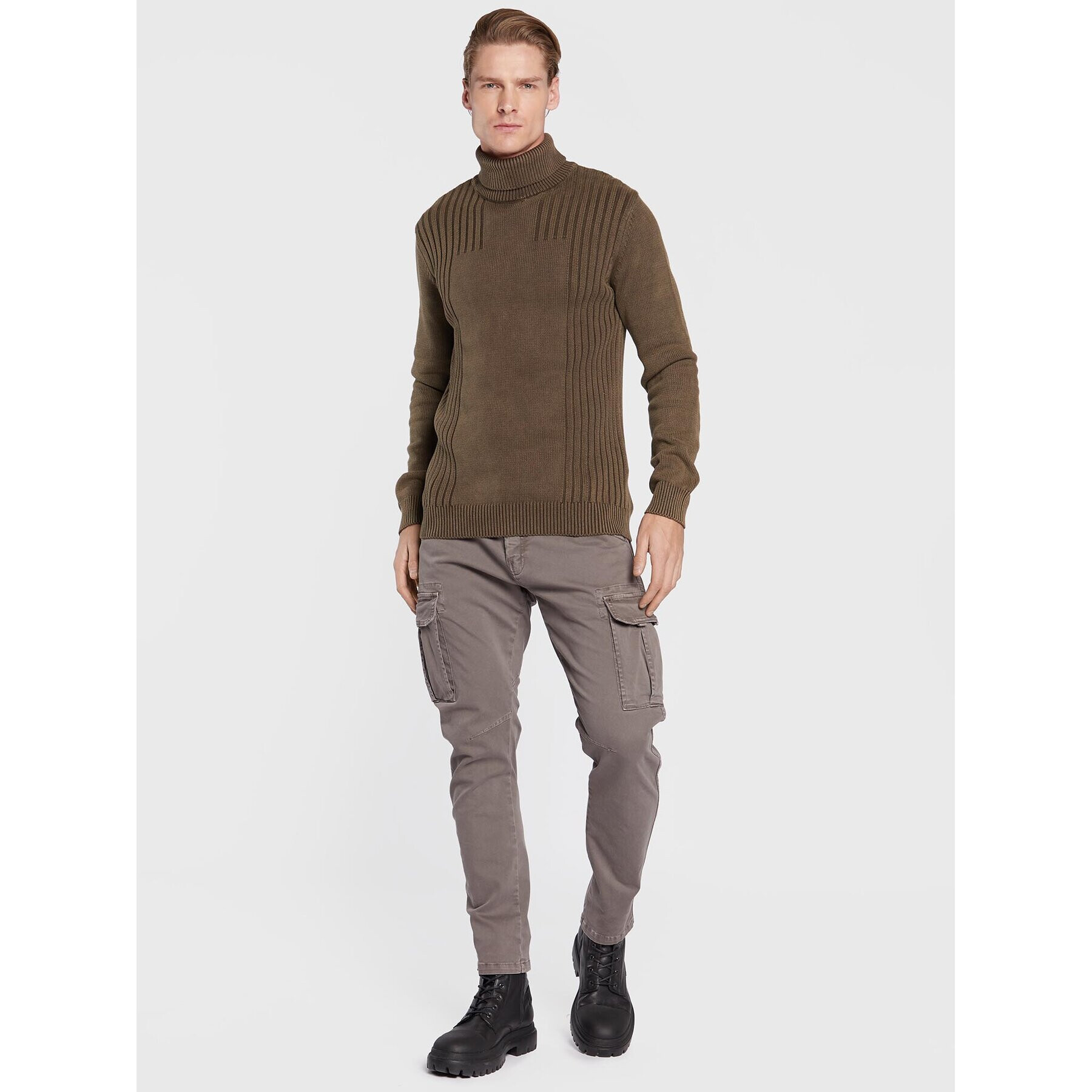 Bomboogie Поло MM-7596-T-ZT11 Кафяв Regular Fit - Pepit.bg
