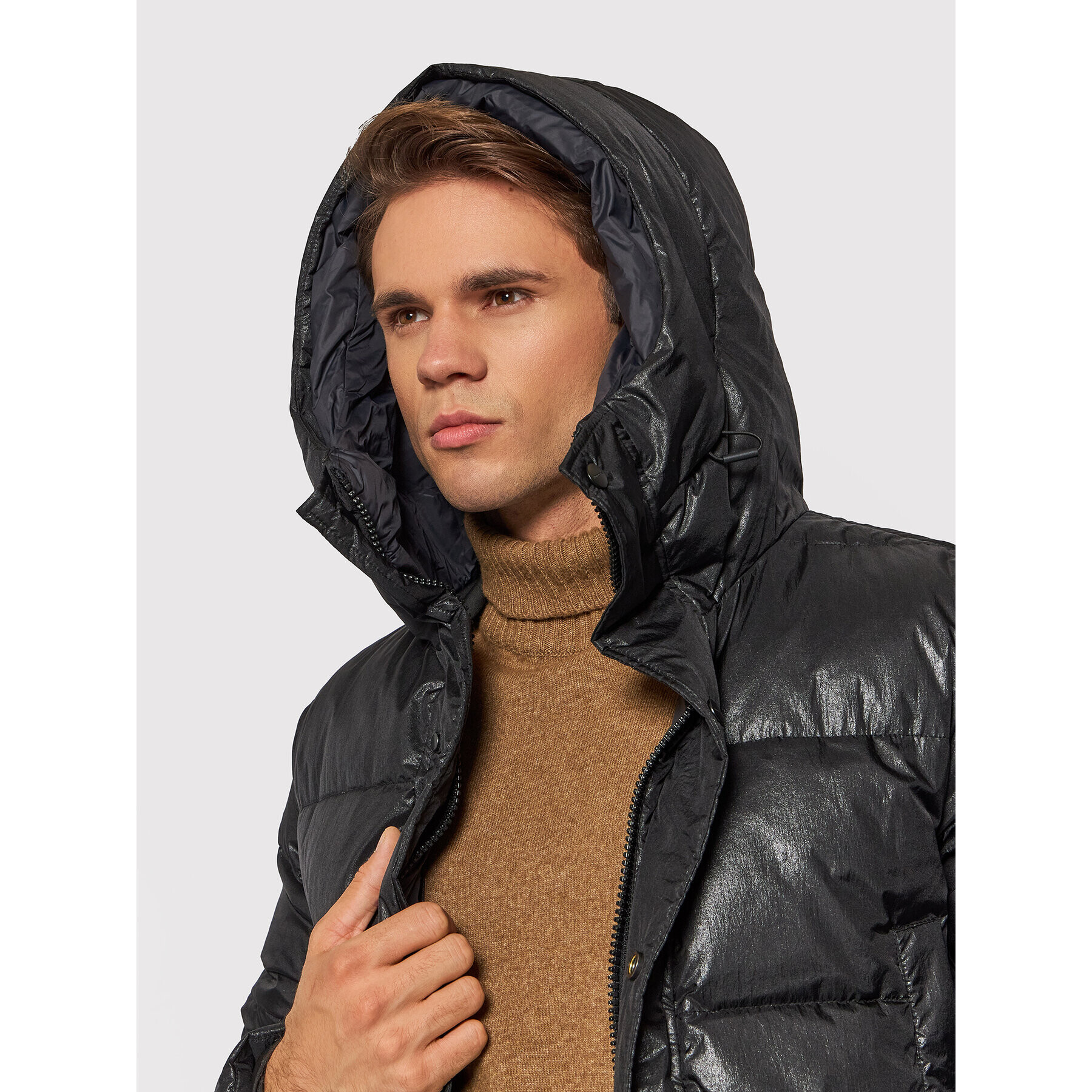 Bomboogie Пухено яке CM 7082 T MTL Черен Regular Fit - Pepit.bg