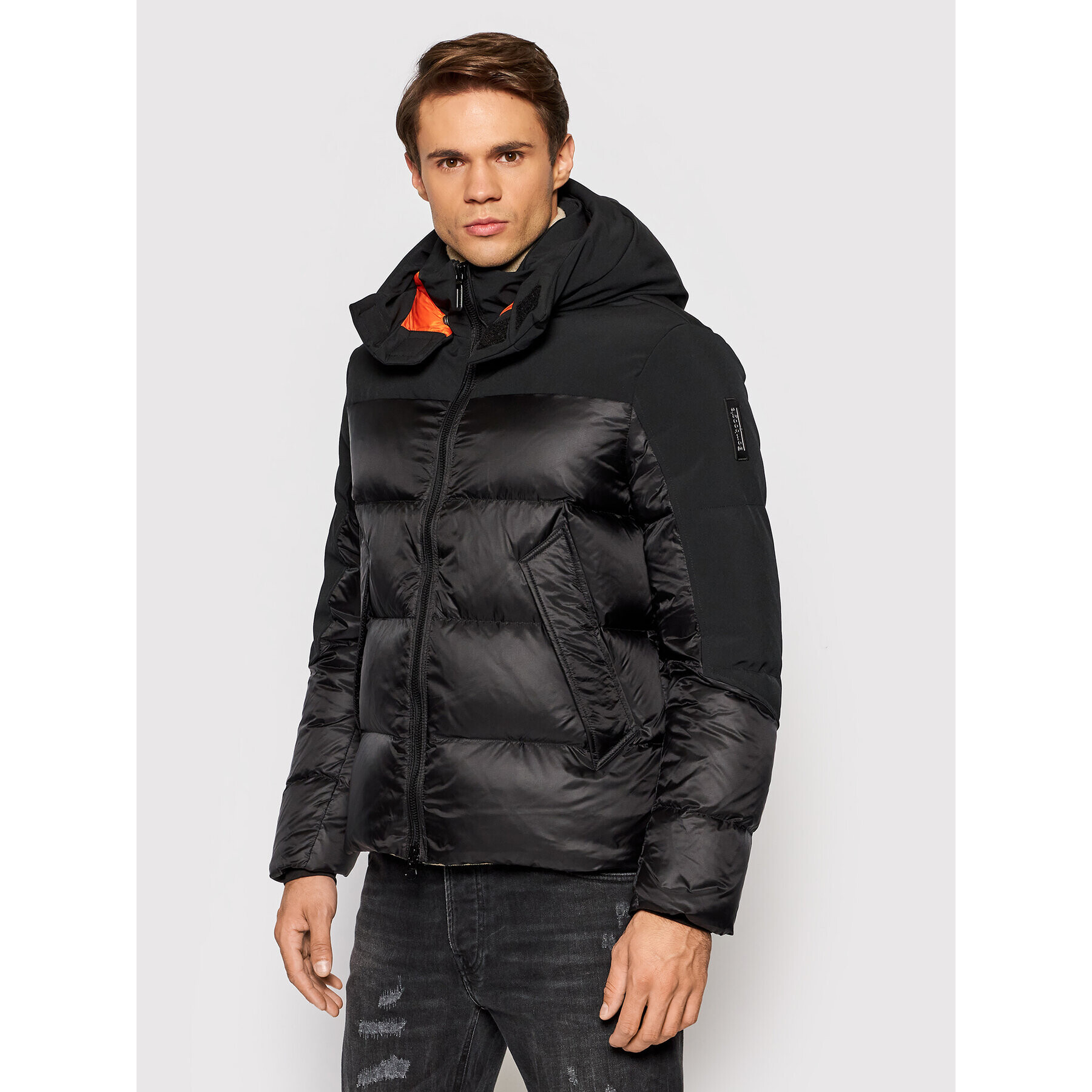 Bomboogie Пухено яке JM 7147 T KJAC Черен Regular Fit - Pepit.bg