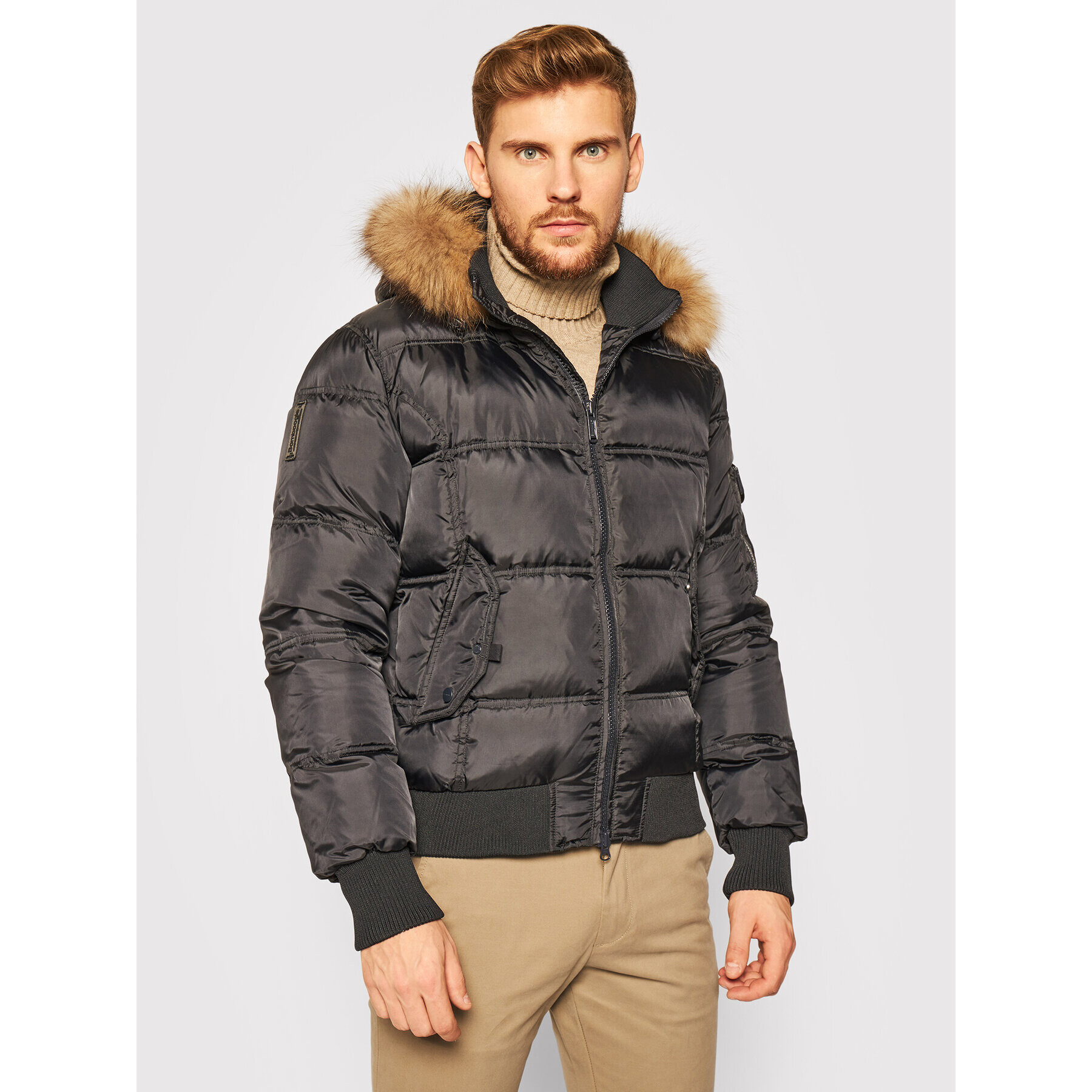 Bomboogie Пухено яке Padded JM603PTNIW Тъмносин Regular Fit - Pepit.bg