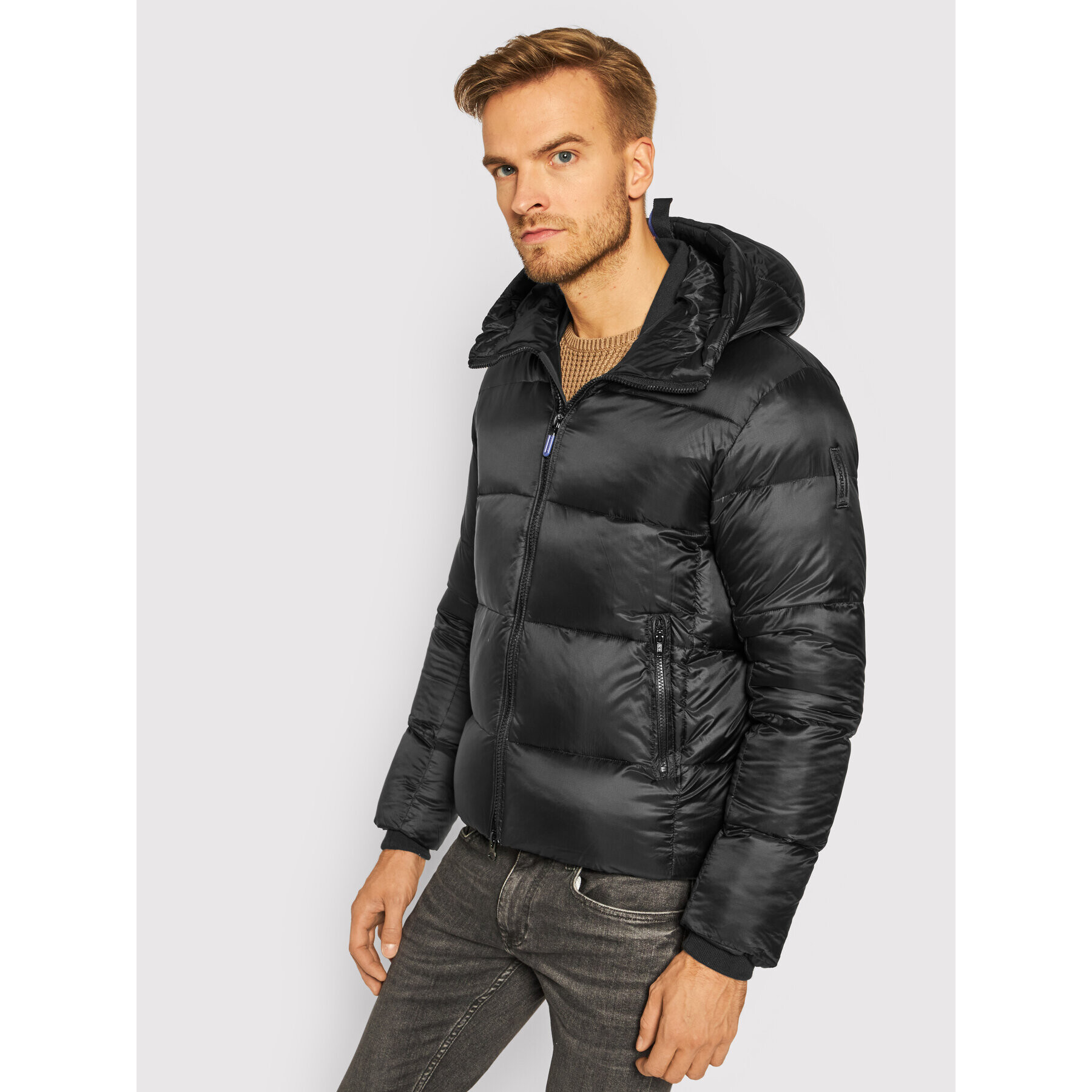 Bomboogie Пухено яке Ripstop JM6608TKJ8 Черен Regular Fit - Pepit.bg
