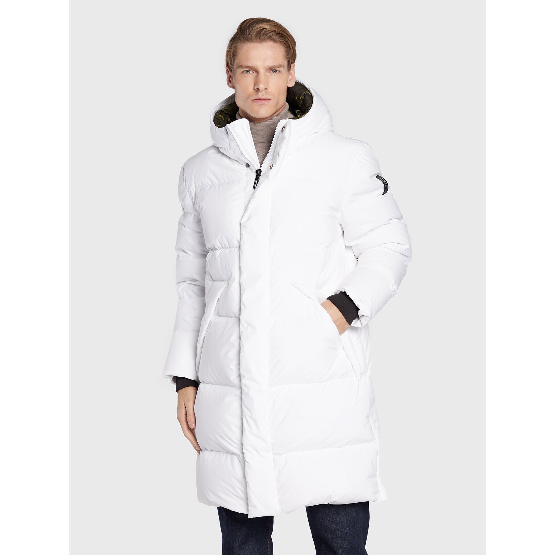 Bomboogie Пухено яке CM 7634 T D2 Бял Regular Fit - Pepit.bg