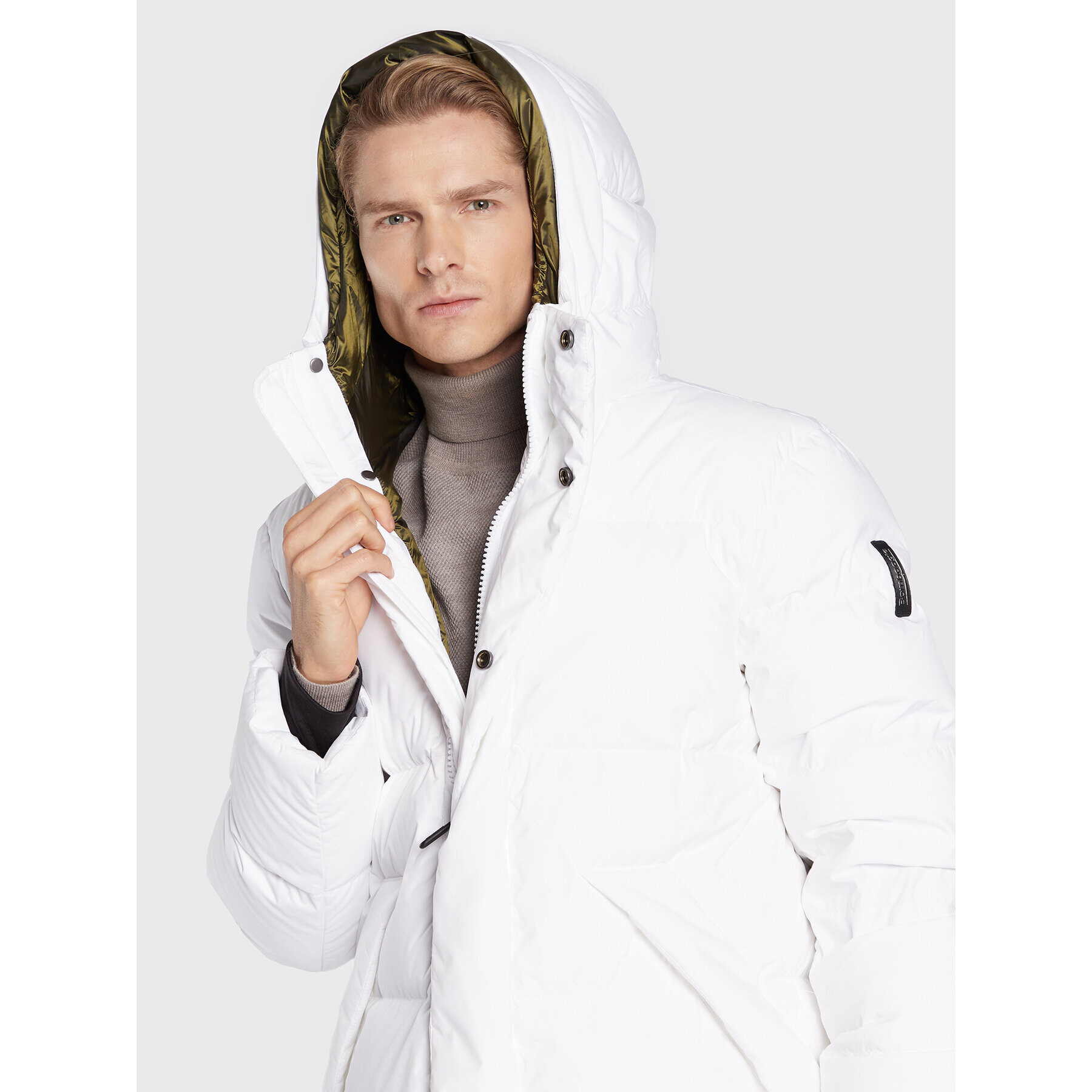 Bomboogie Пухено яке CM 7634 T D2 Бял Regular Fit - Pepit.bg