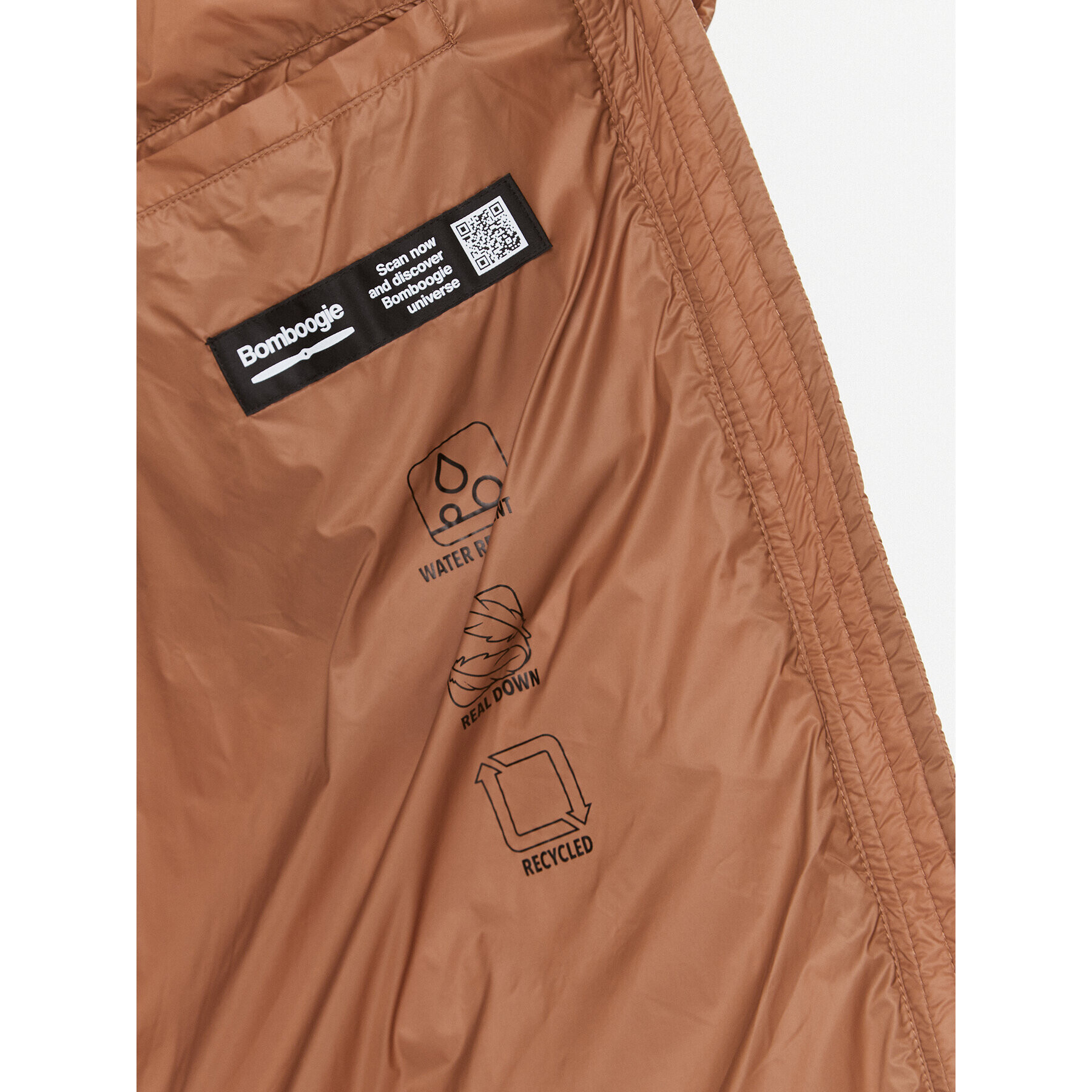 Bomboogie Пухено яке CW 6630 T MNA3 Кафяв Regular Fit - Pepit.bg