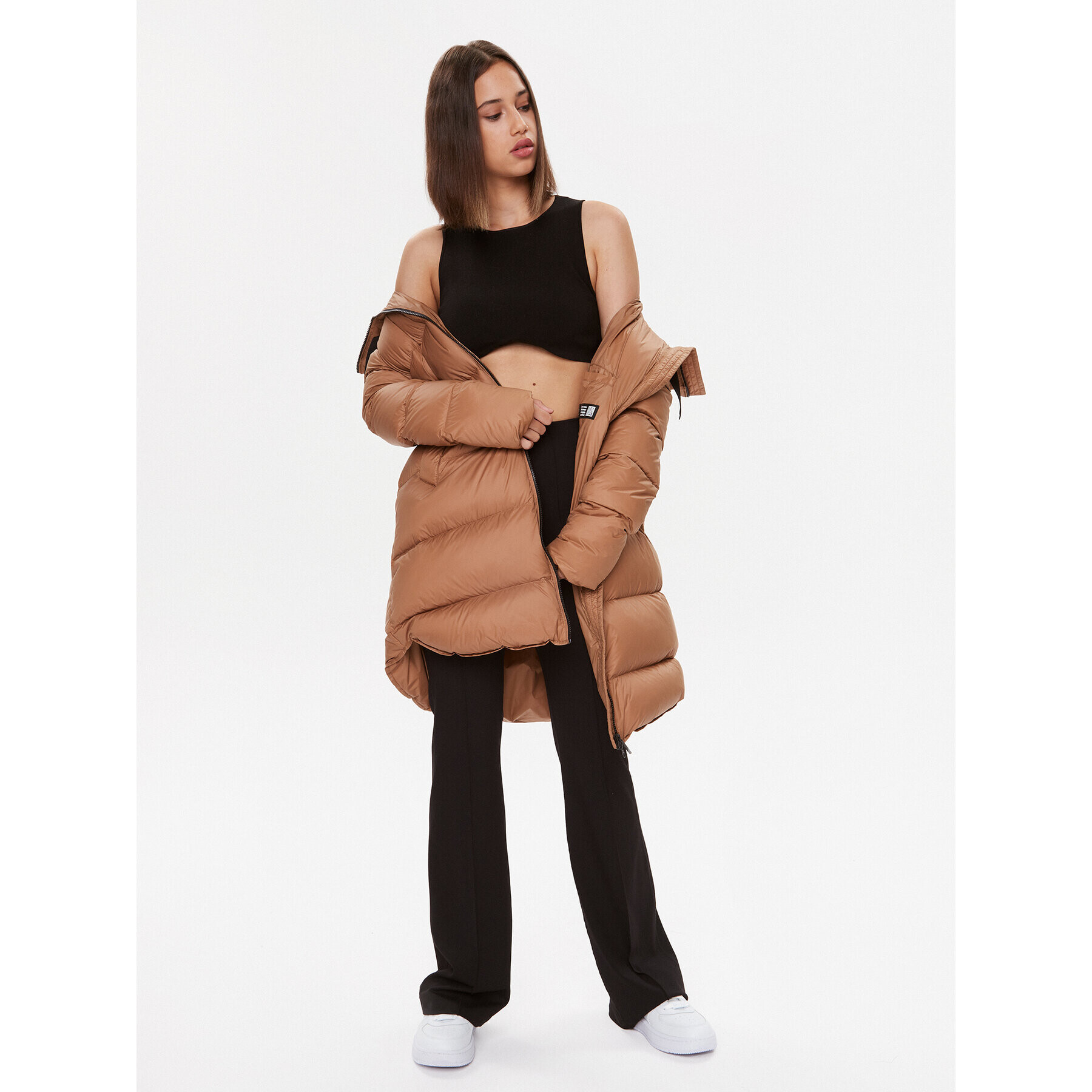 Bomboogie Пухено яке CW 6630 T MNA3 Кафяв Regular Fit - Pepit.bg