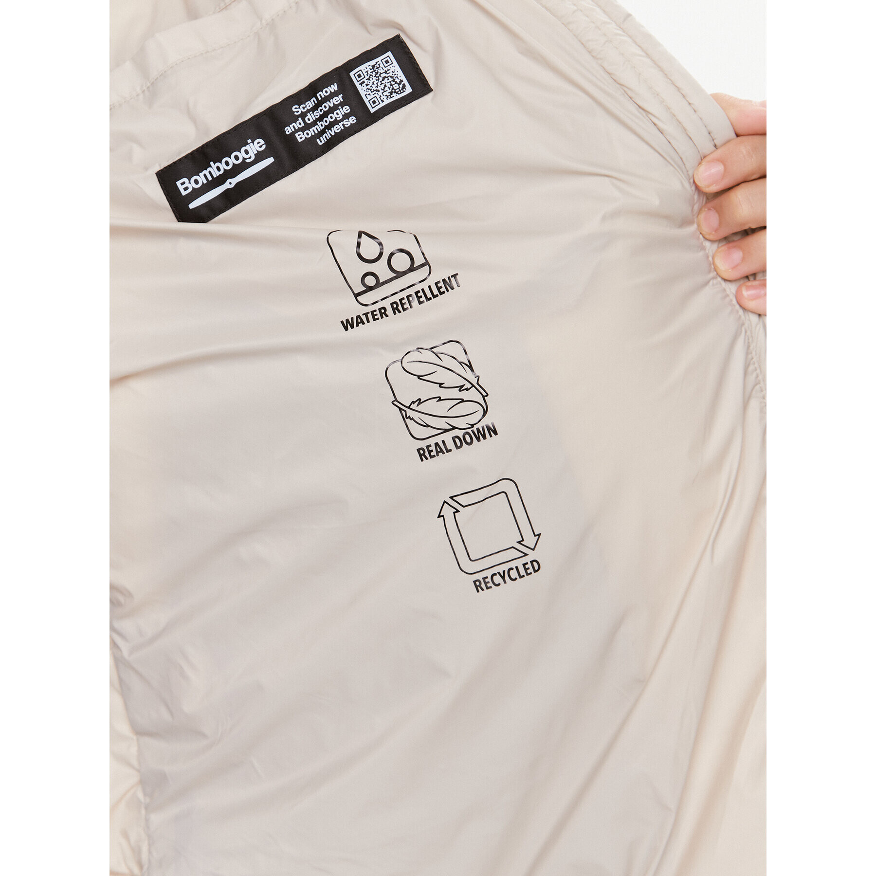 Bomboogie Пухено яке CW 8082 T MNA3 Бежов Regular Fit - Pepit.bg