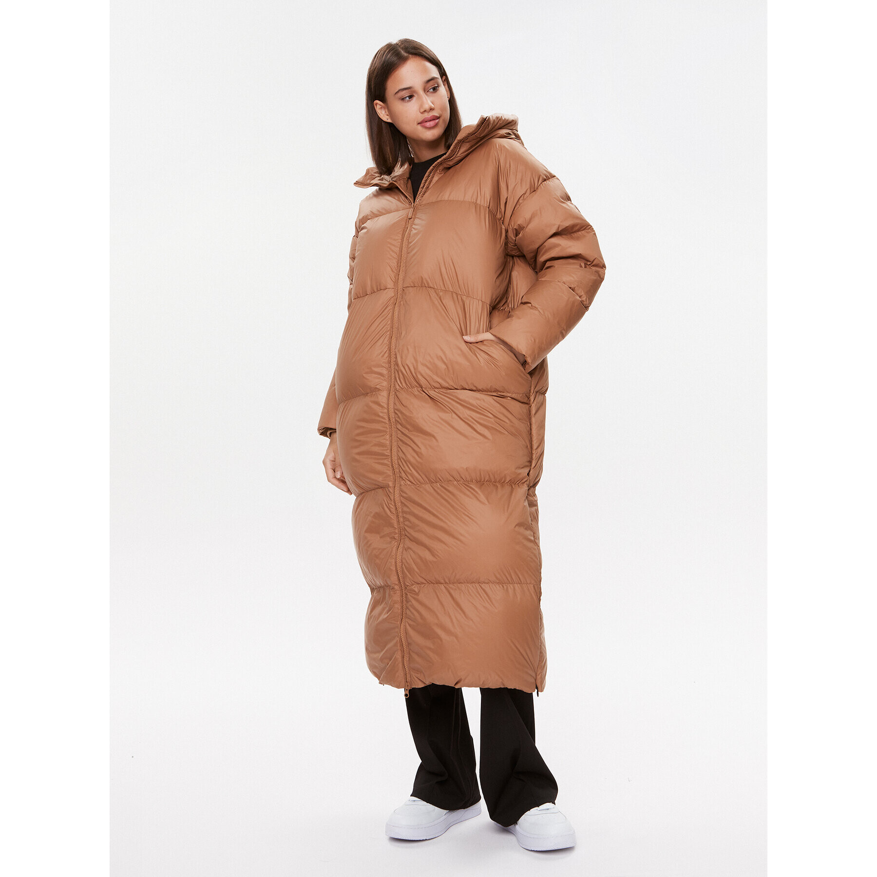 Bomboogie Пухено яке CW 8082 T MNA3 Кафяв Regular Fit - Pepit.bg