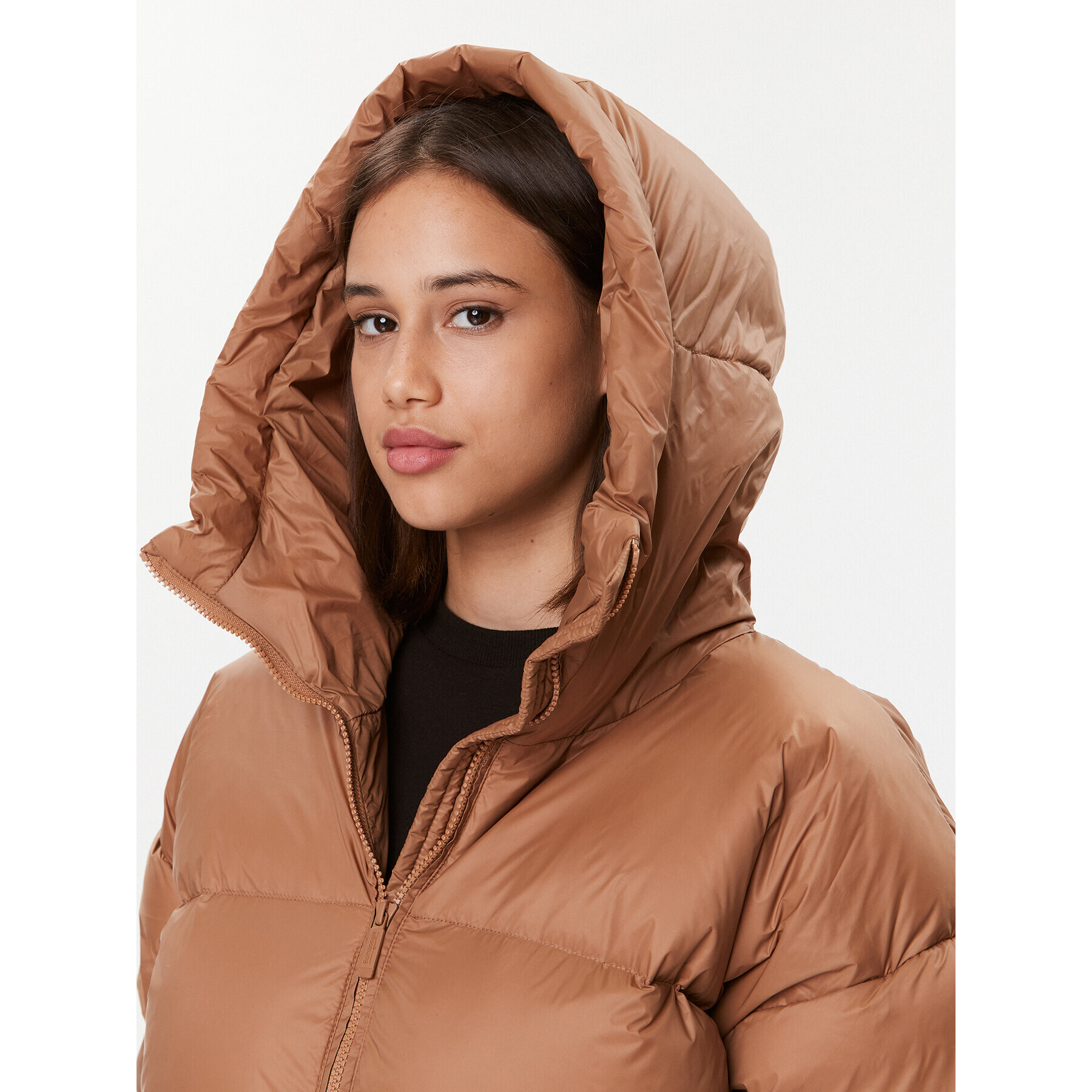 Bomboogie Пухено яке CW 8082 T MNA3 Кафяв Regular Fit - Pepit.bg