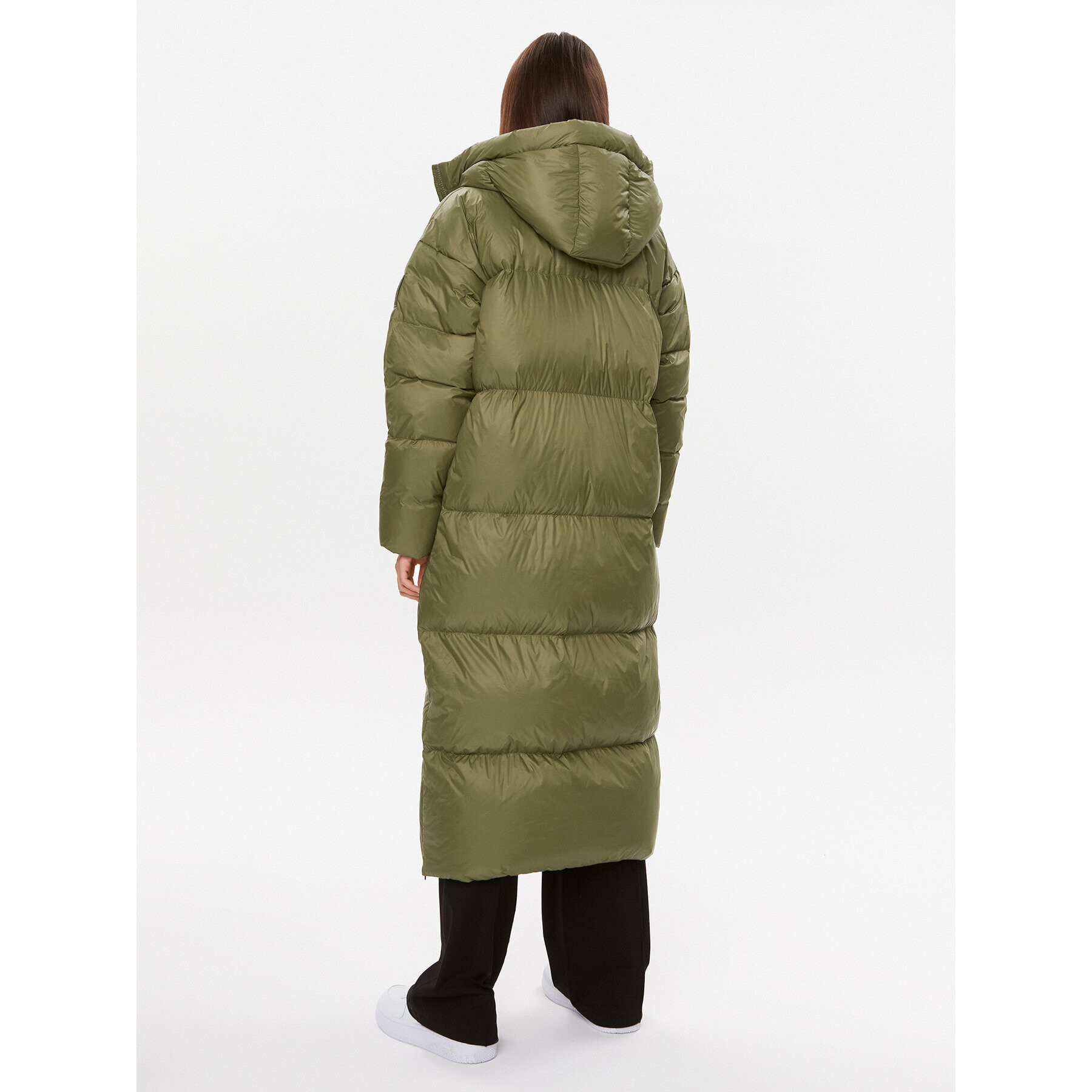 Bomboogie Пухено яке CW 8082 T MNA3 Зелен Relaxed Fit - Pepit.bg