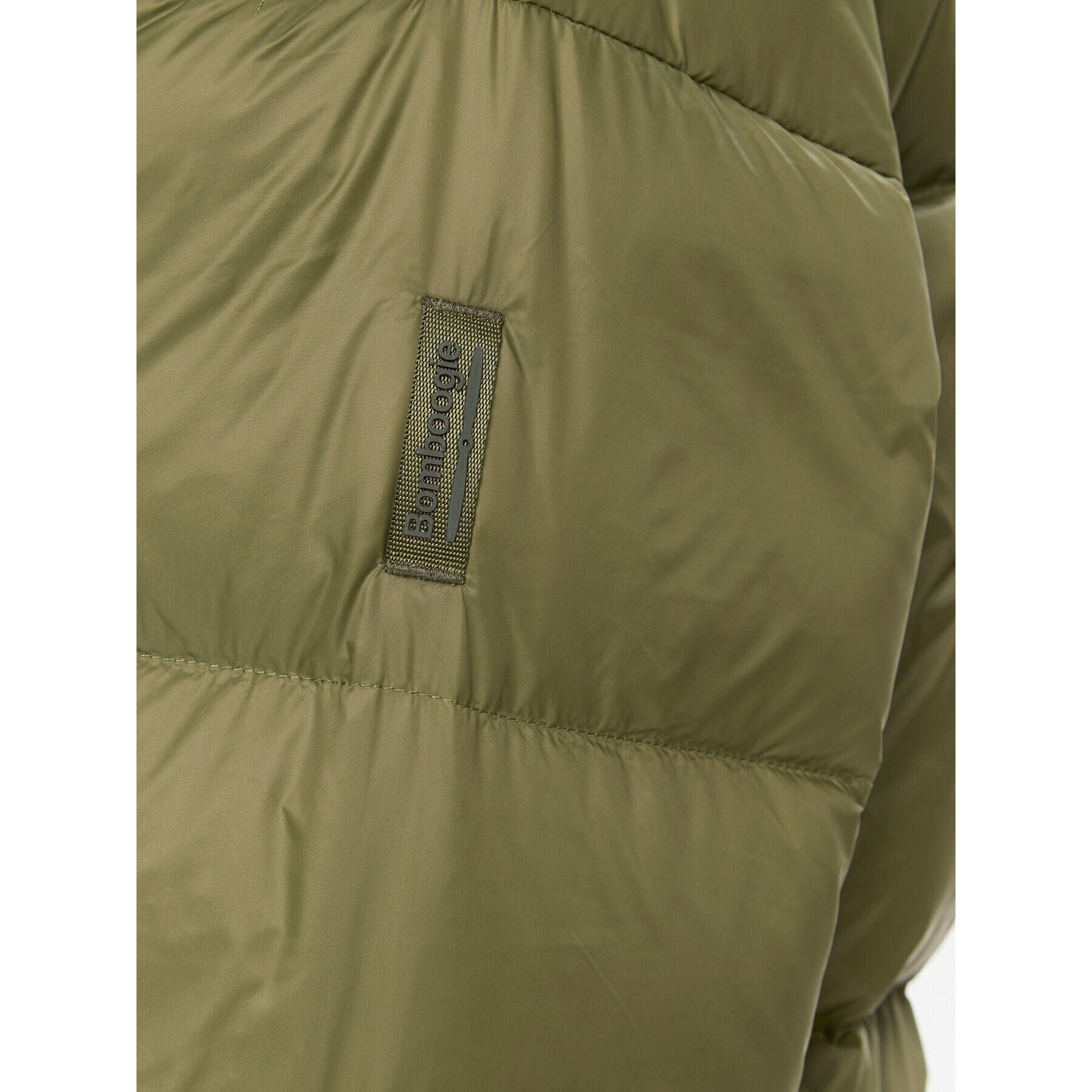 Bomboogie Пухено яке CW 8082 T MNA3 Зелен Relaxed Fit - Pepit.bg