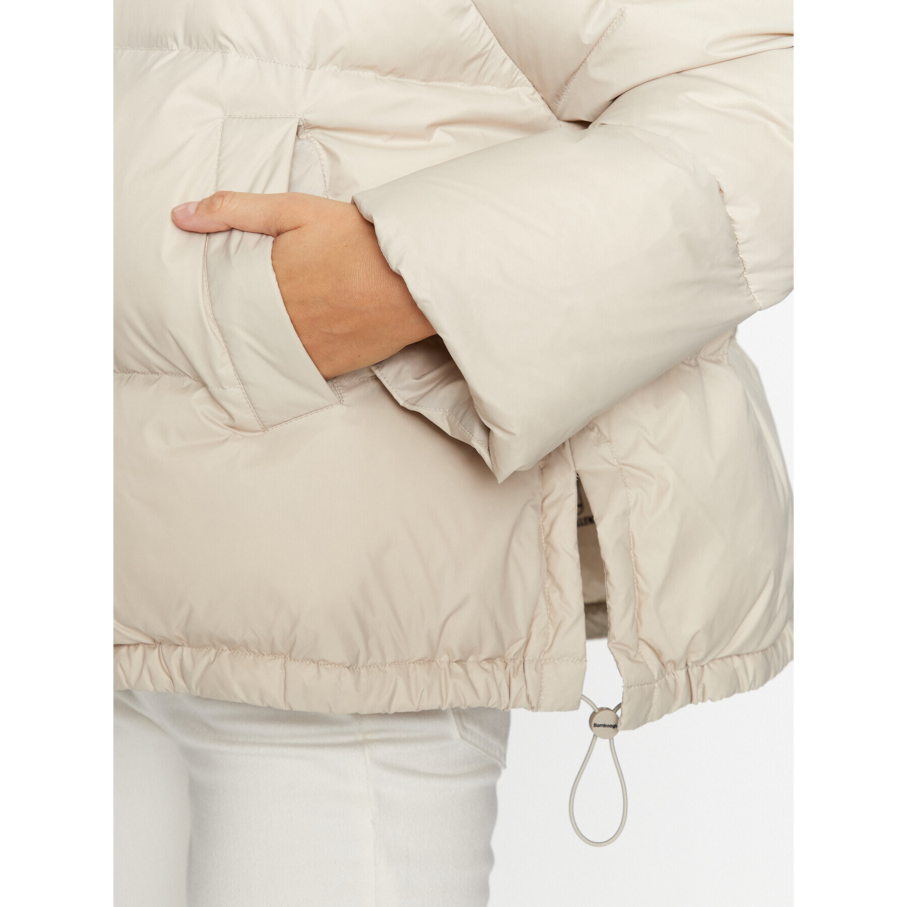 Bomboogie Пухено яке GW 7524 T NM3 Бежов Relaxed Fit - Pepit.bg