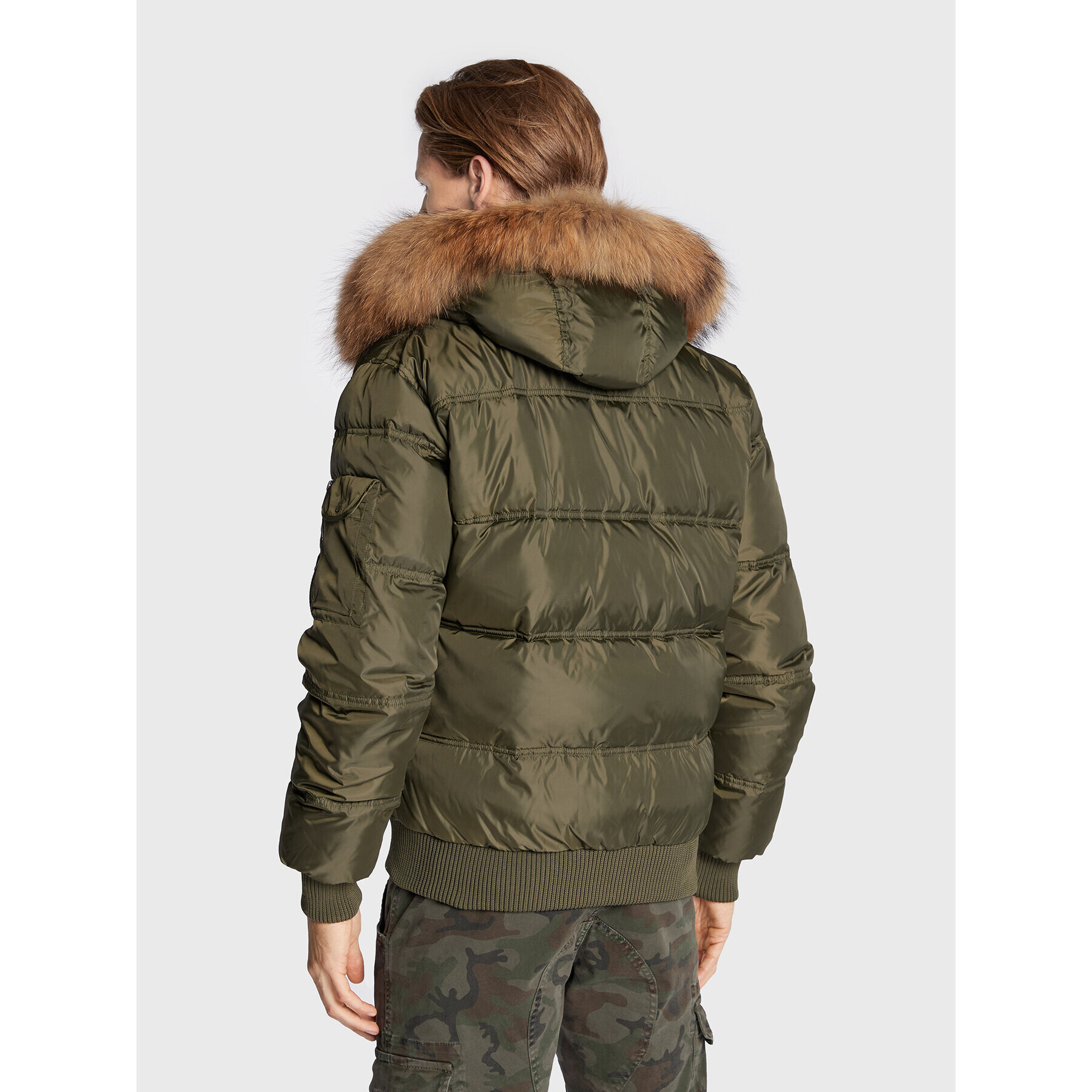 Bomboogie Пухено яке JM 603P T NIW Зелен Regular Fit - Pepit.bg
