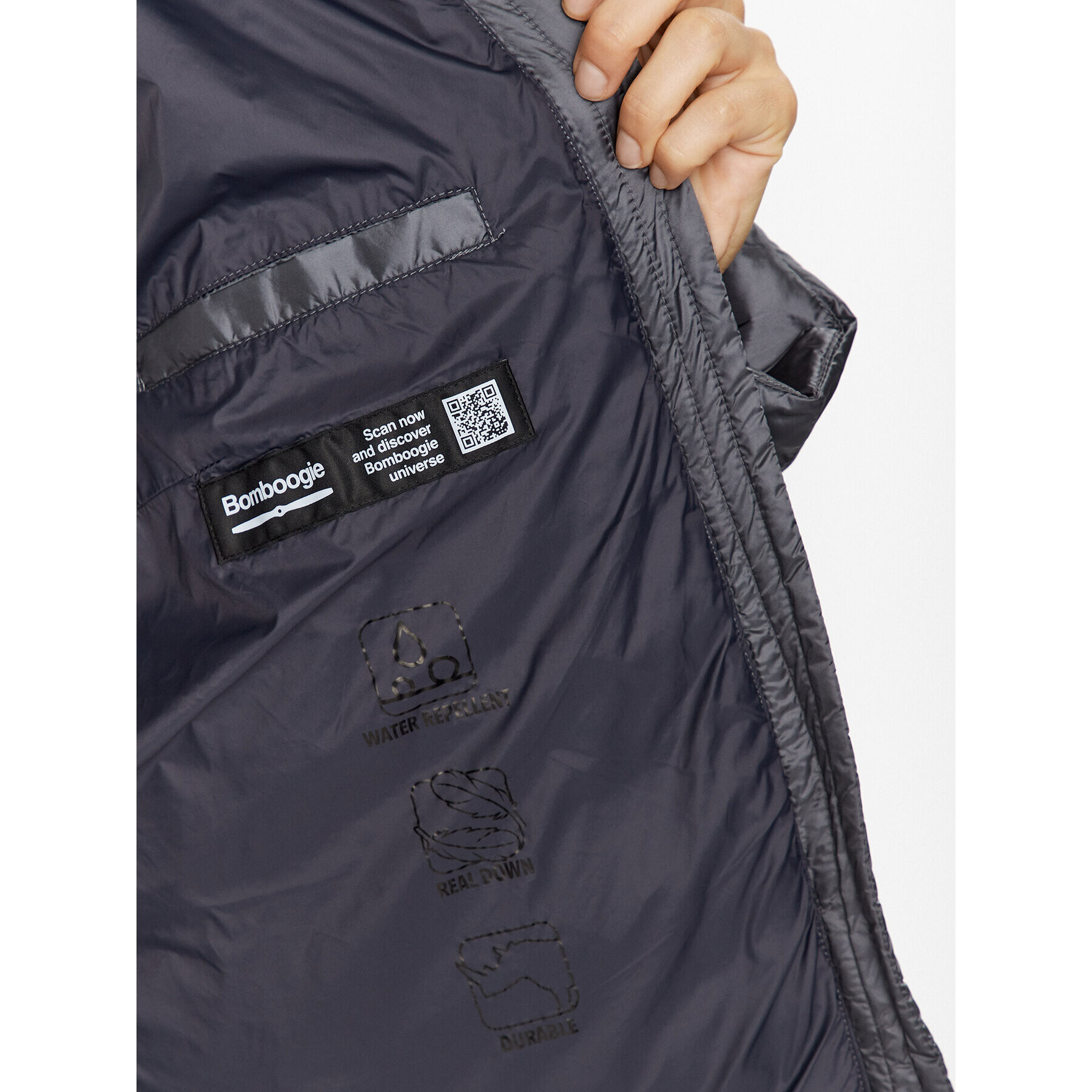 Bomboogie Пухено яке JW 8081 T DLC3 Сив Regular Fit - Pepit.bg