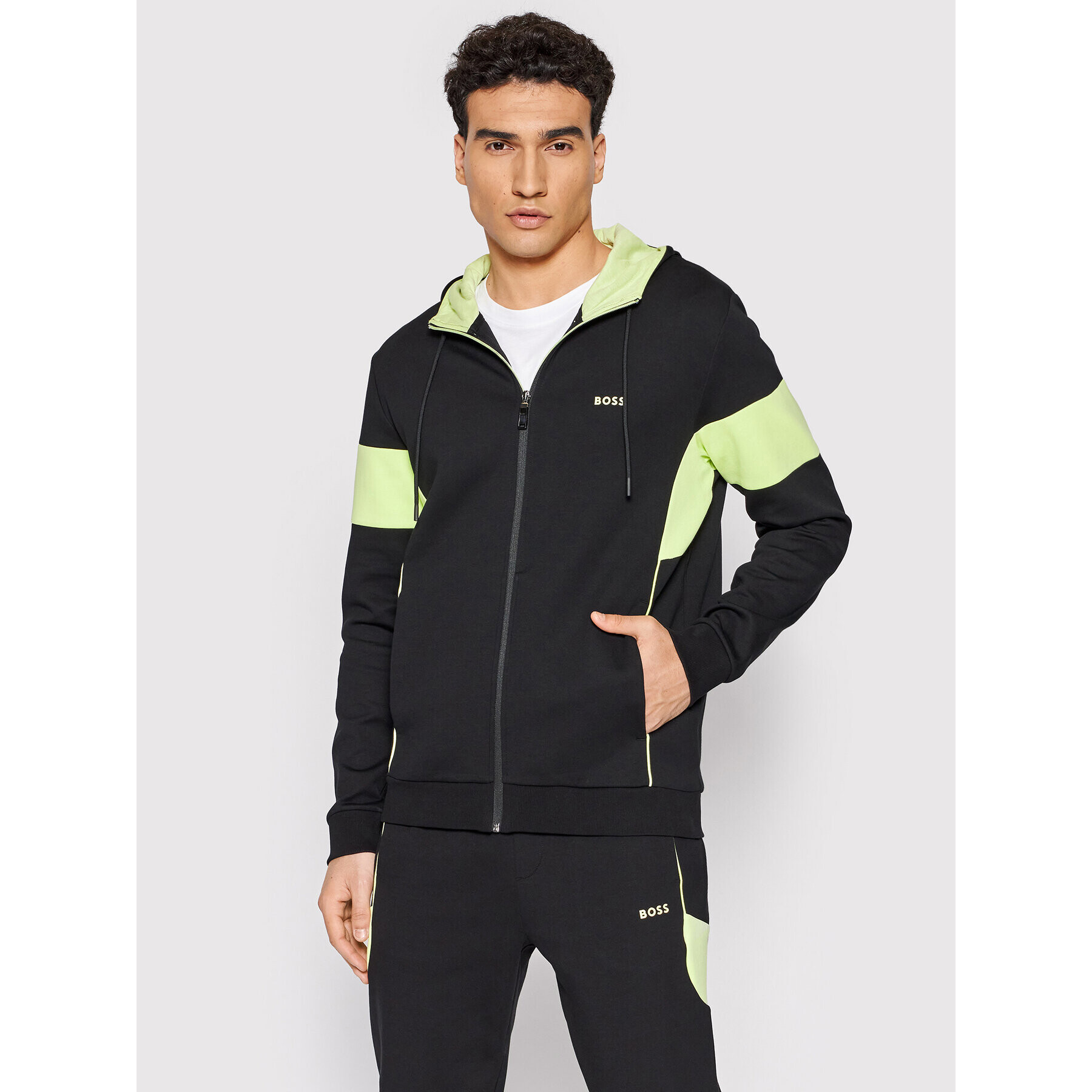 Boss Анцуг 50469517 Черен Regular Fit - Pepit.bg