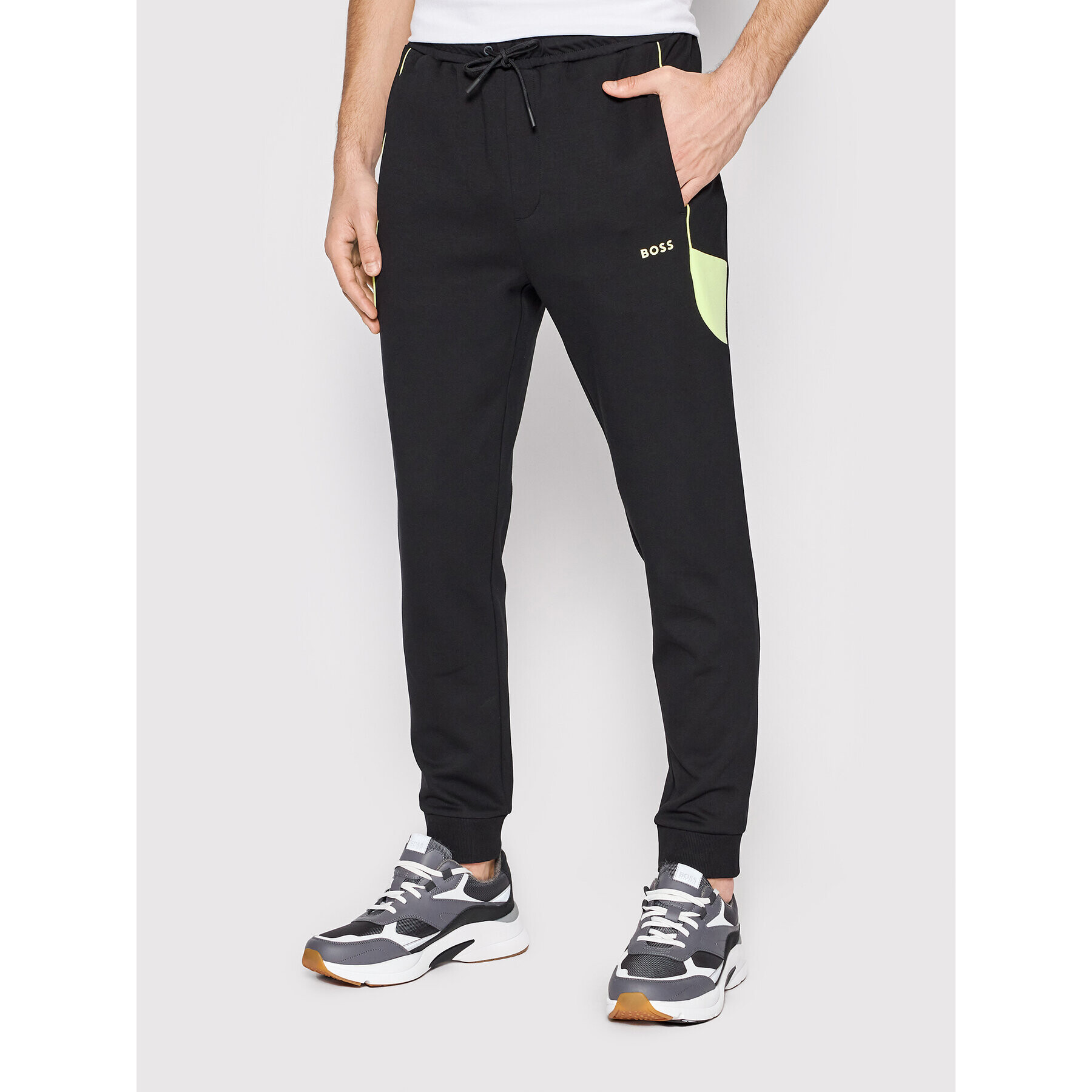Boss Анцуг 50469517 Черен Regular Fit - Pepit.bg