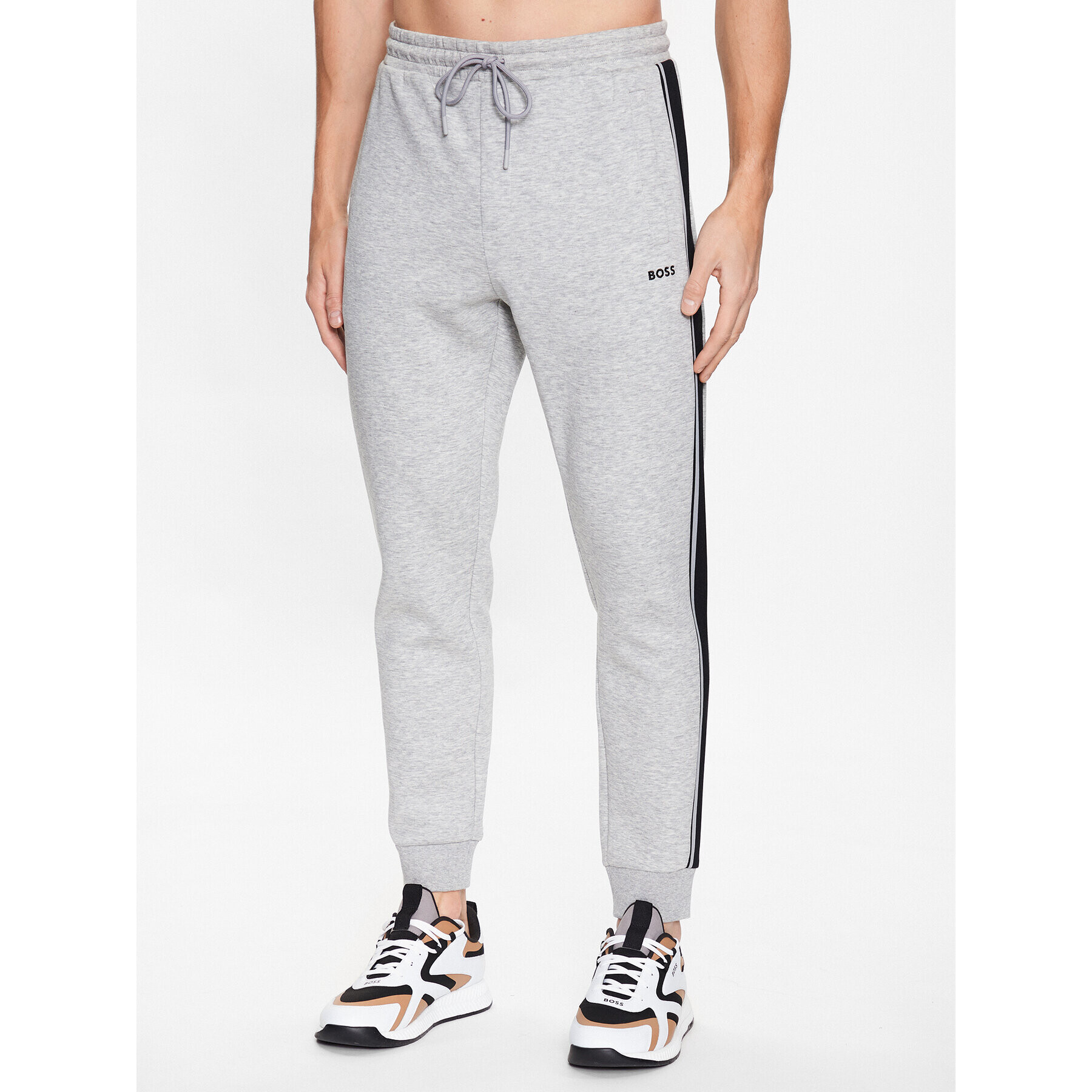 Boss Анцуг 50497185 Сив Regular Fit - Pepit.bg