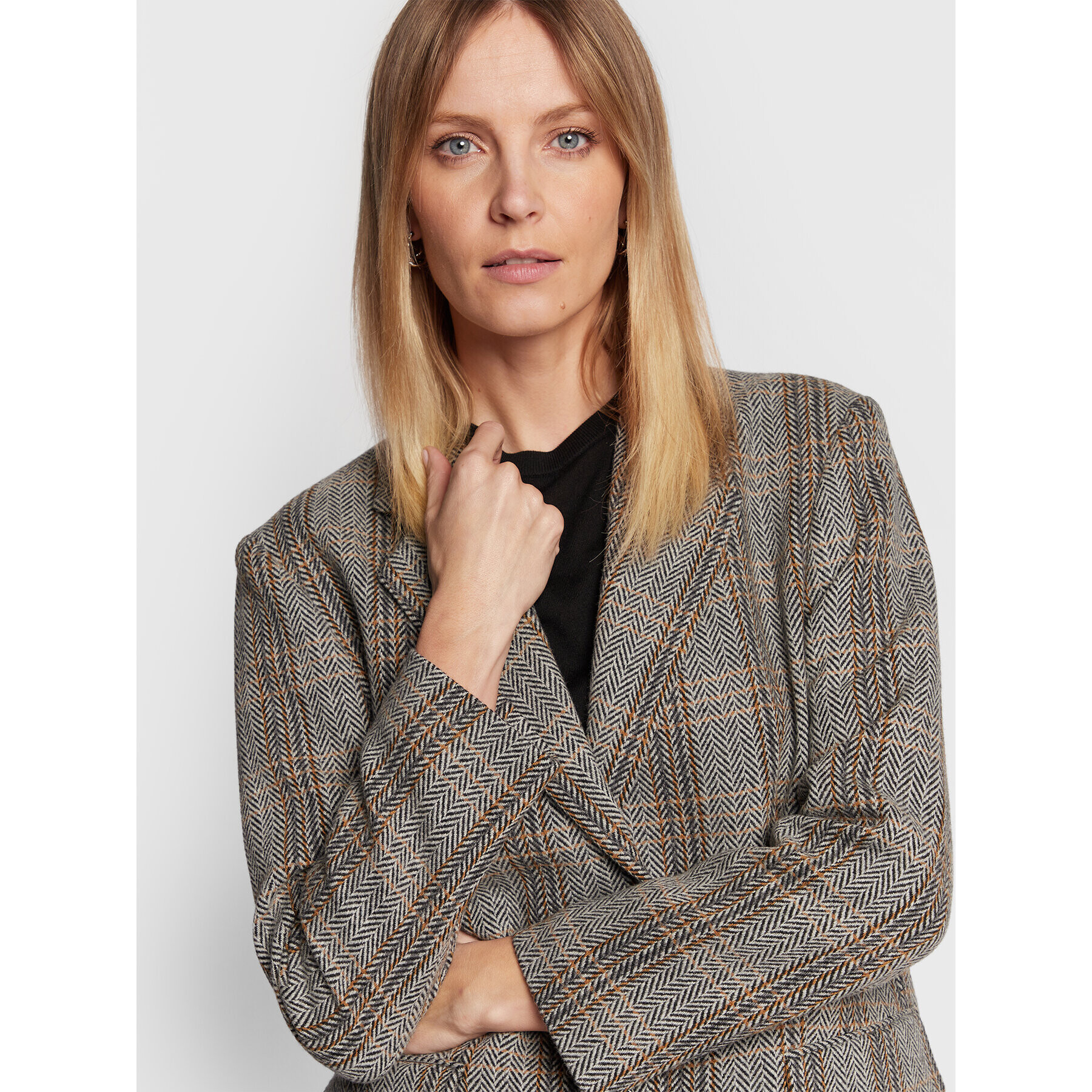 Boss Блейзър C_Jenelli 50481107 Сив Regular Fit - Pepit.bg